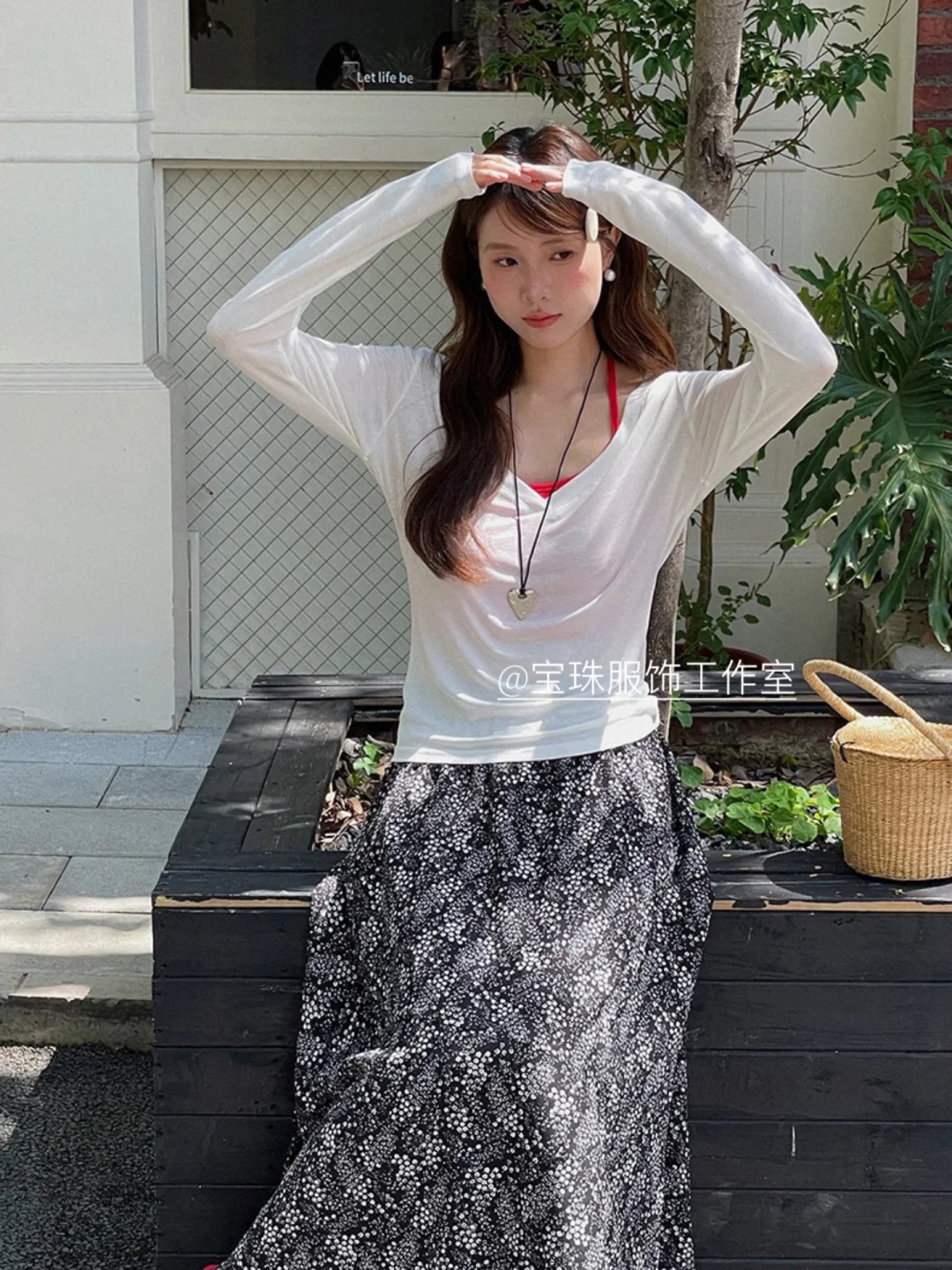 复古碎花半身裙女2025夏季新款高腰韩系