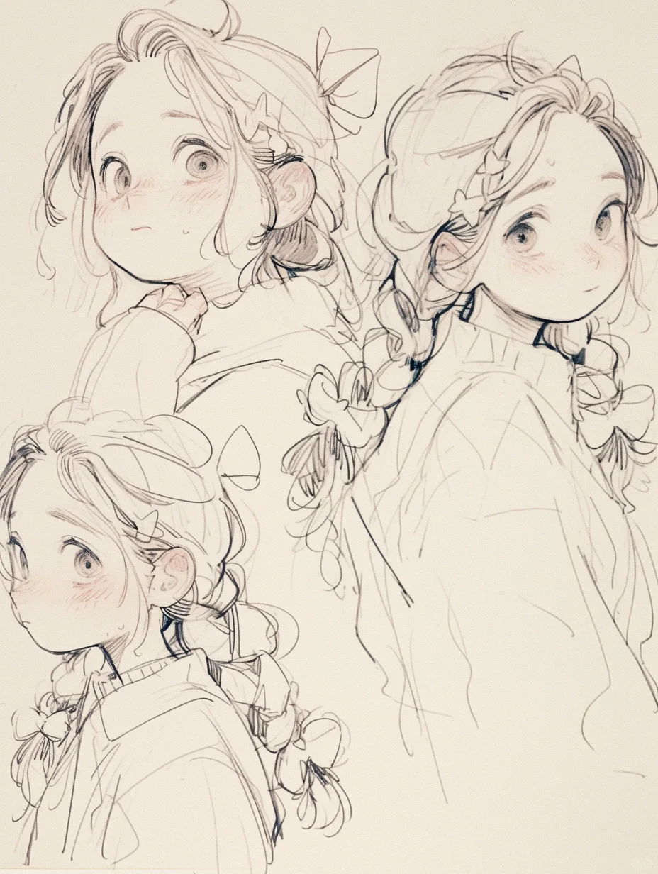 速写美少女✏️ | 我的素描本