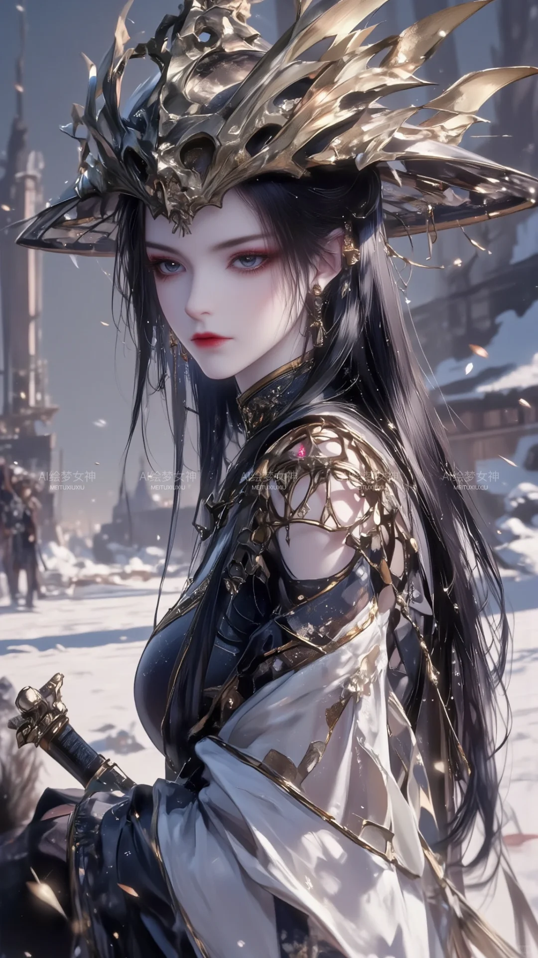雪地里的美杜莎女王
