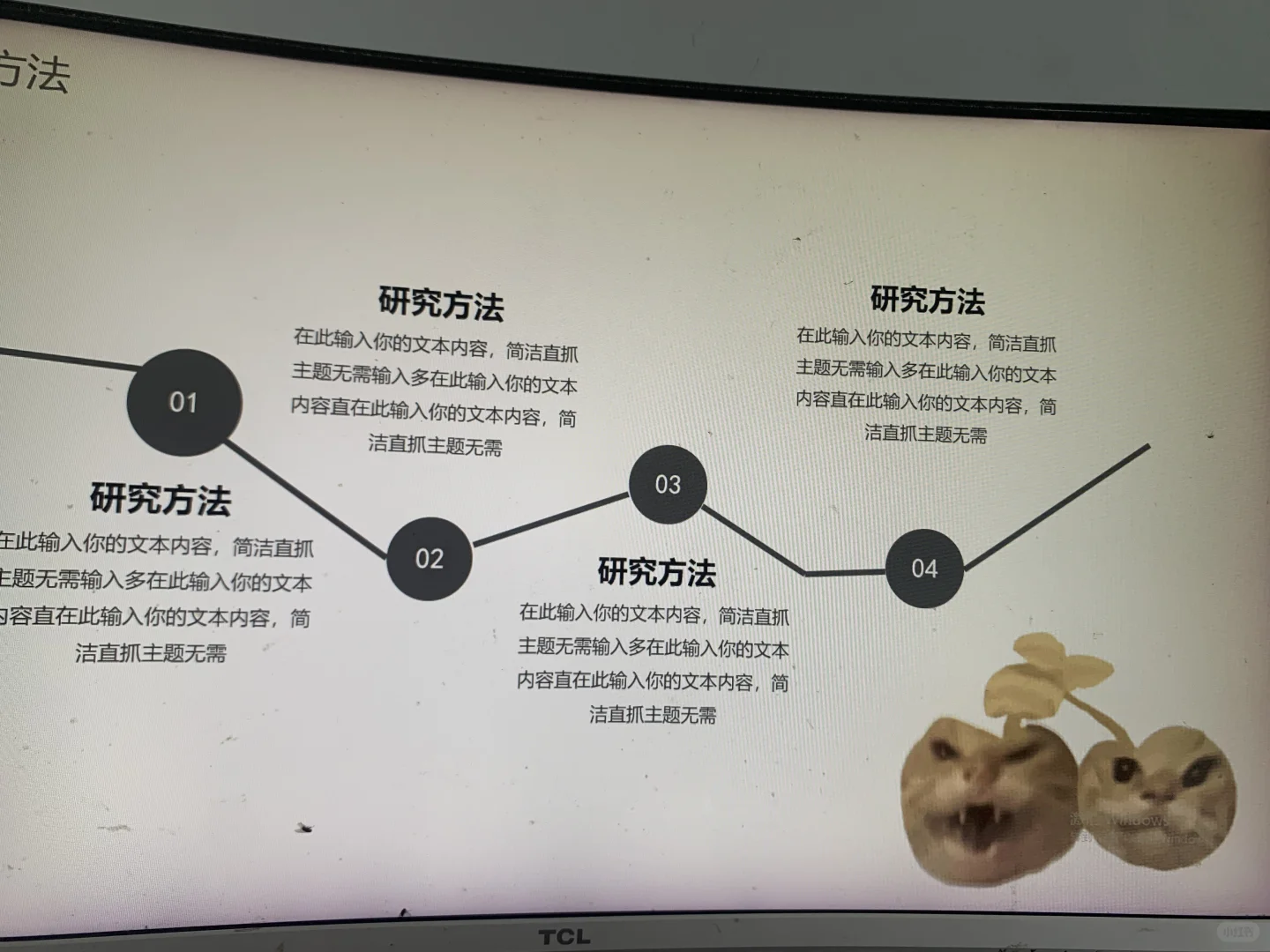 动态表情包耄耋猫通用ppt模板