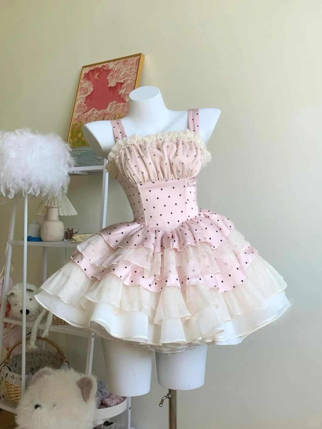 💃法式甜辣公主裙💖粉色芭蕾风