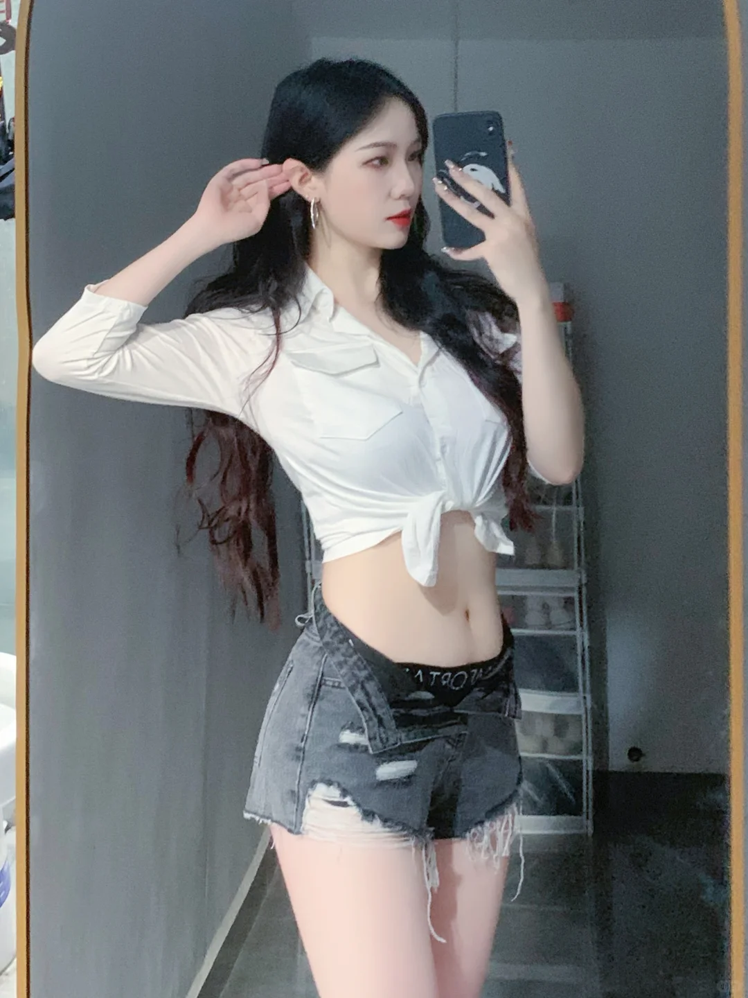白衬衣御姐标配