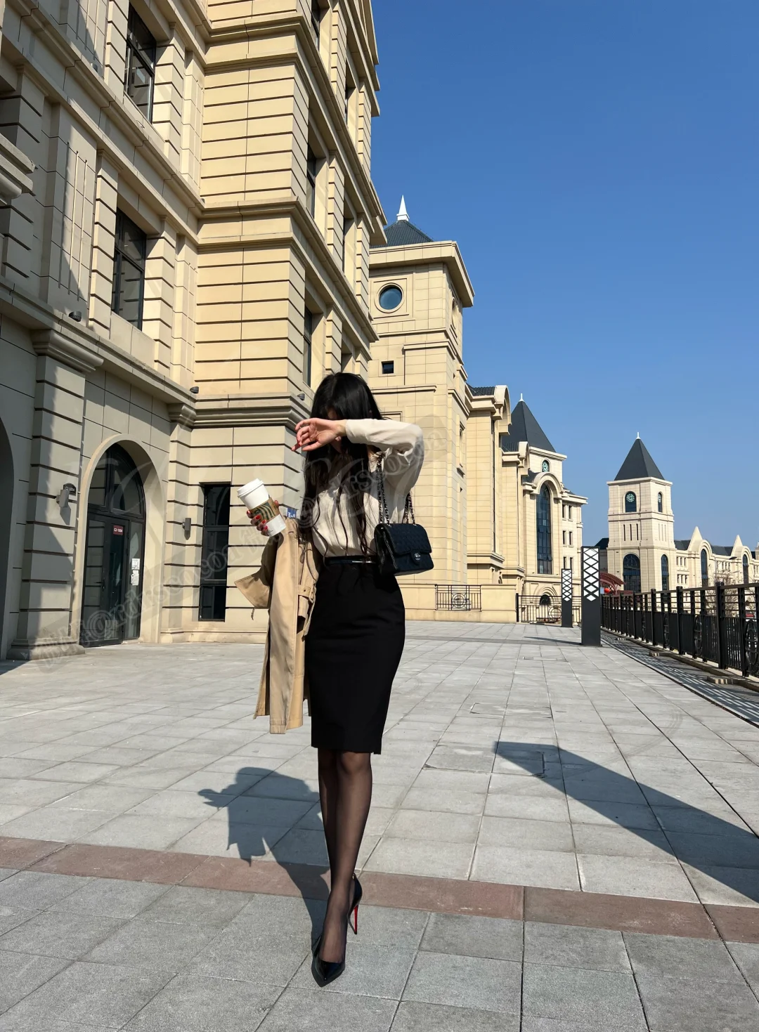 知性优雅通勤OL穿搭☕️look