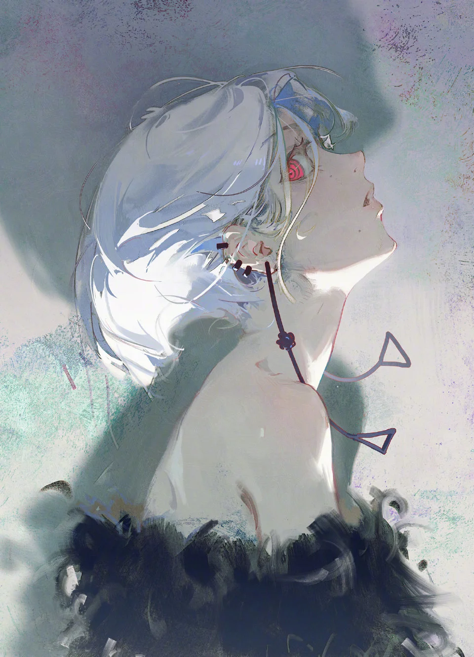 笔触感十足的角色线稿——壹