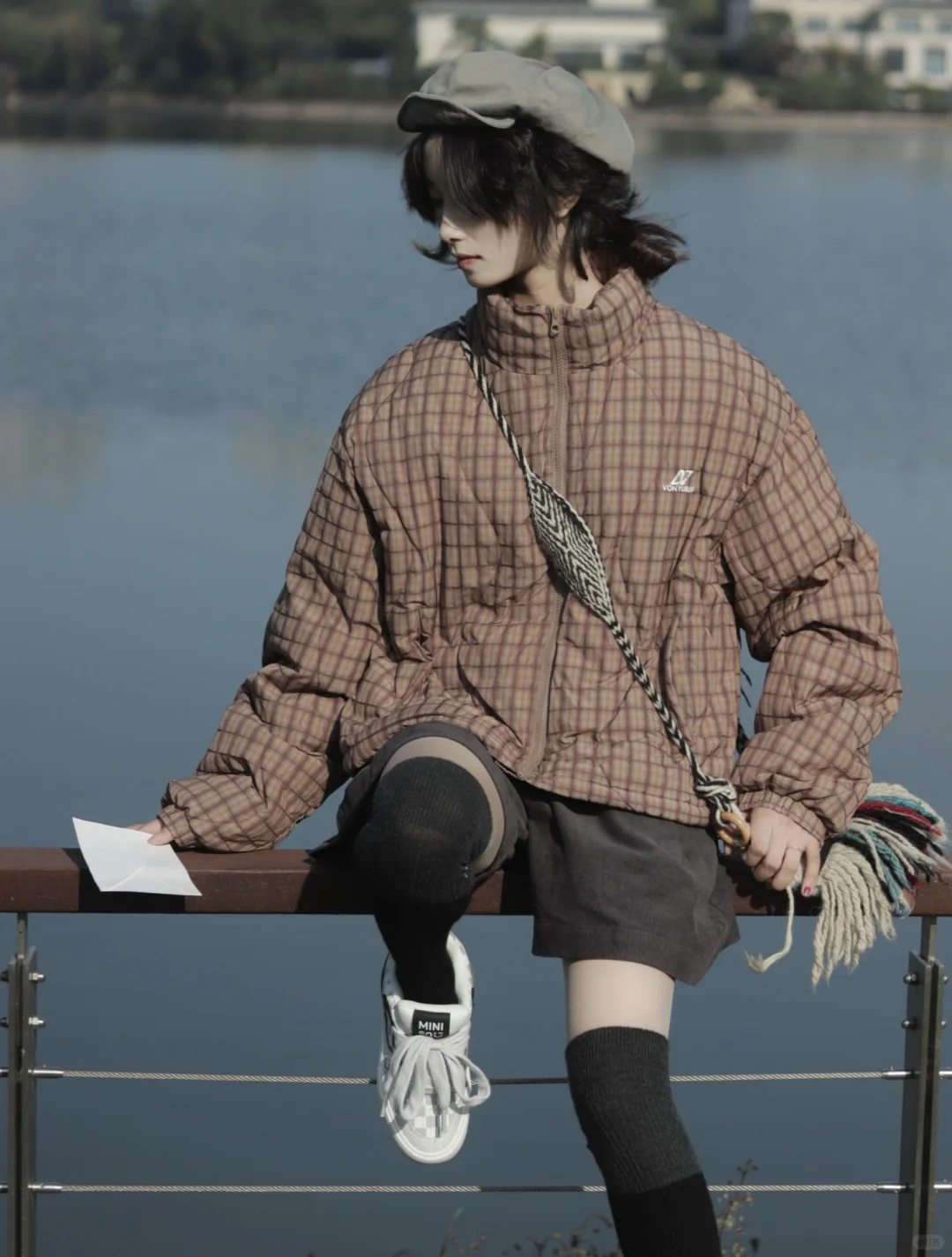 棉服➕过膝袜太好看啦！