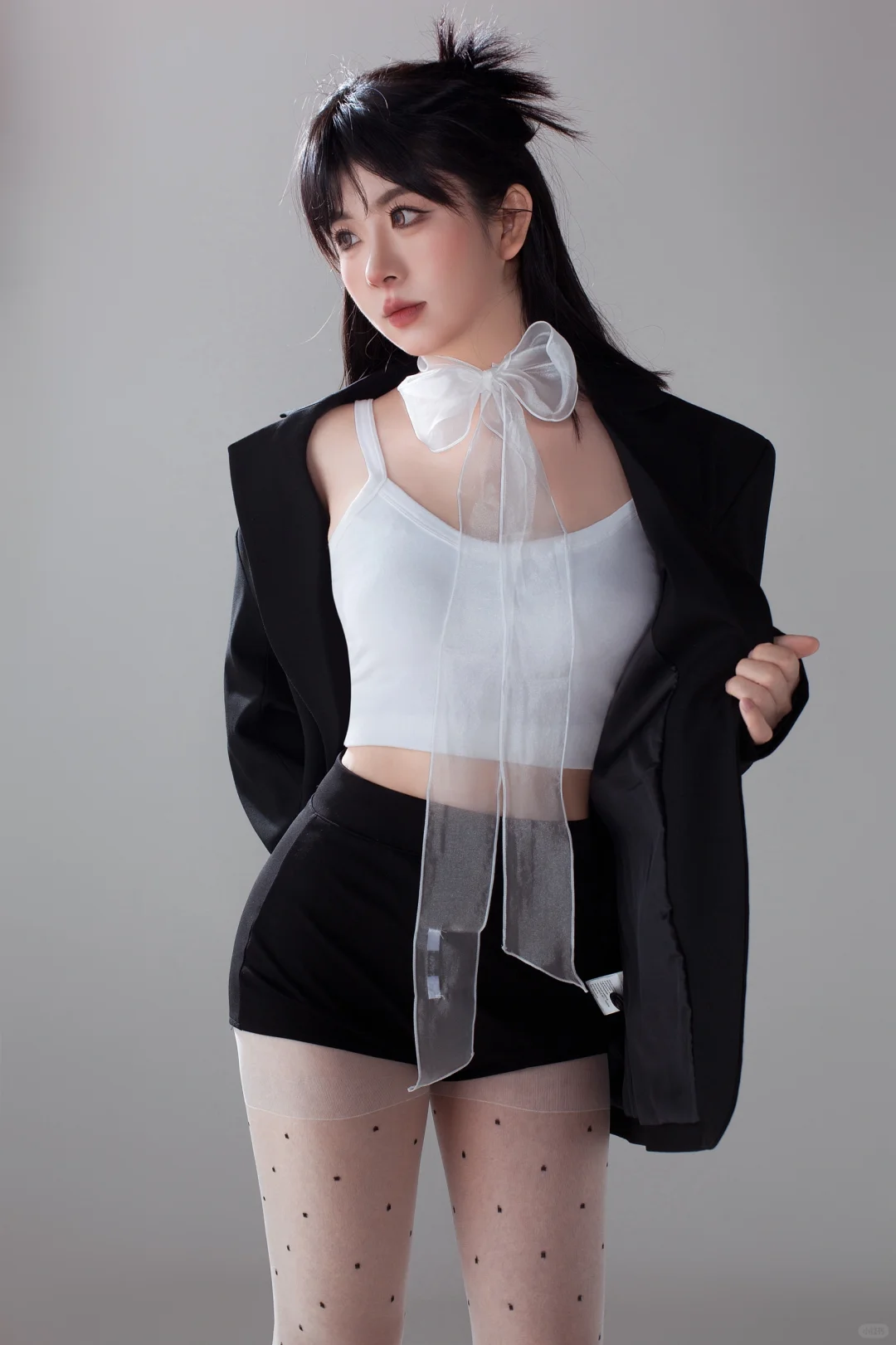 黑西装白蝴蝶结🎀写真
