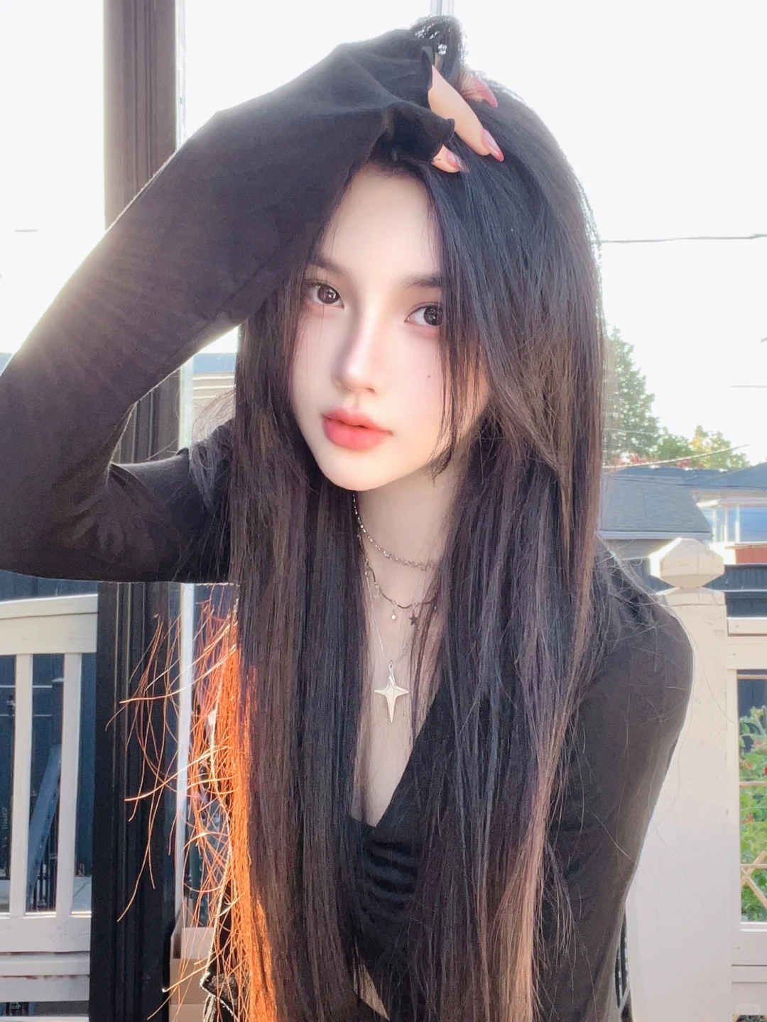 家里后院的阳光很美