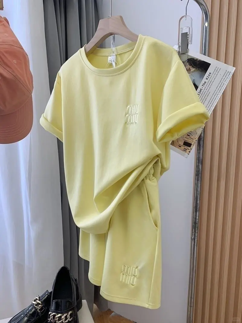 2024新款立体刺绣夏季休闲套装女运动外