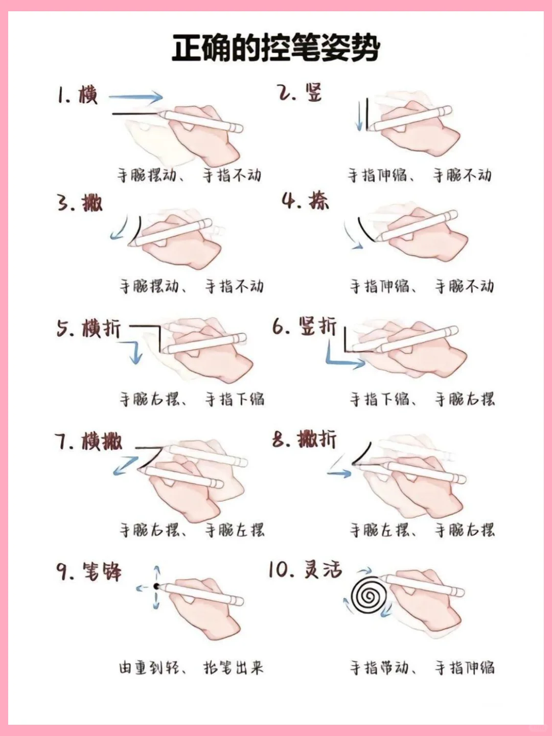 全套控笔素材，不要米哦~~~~
