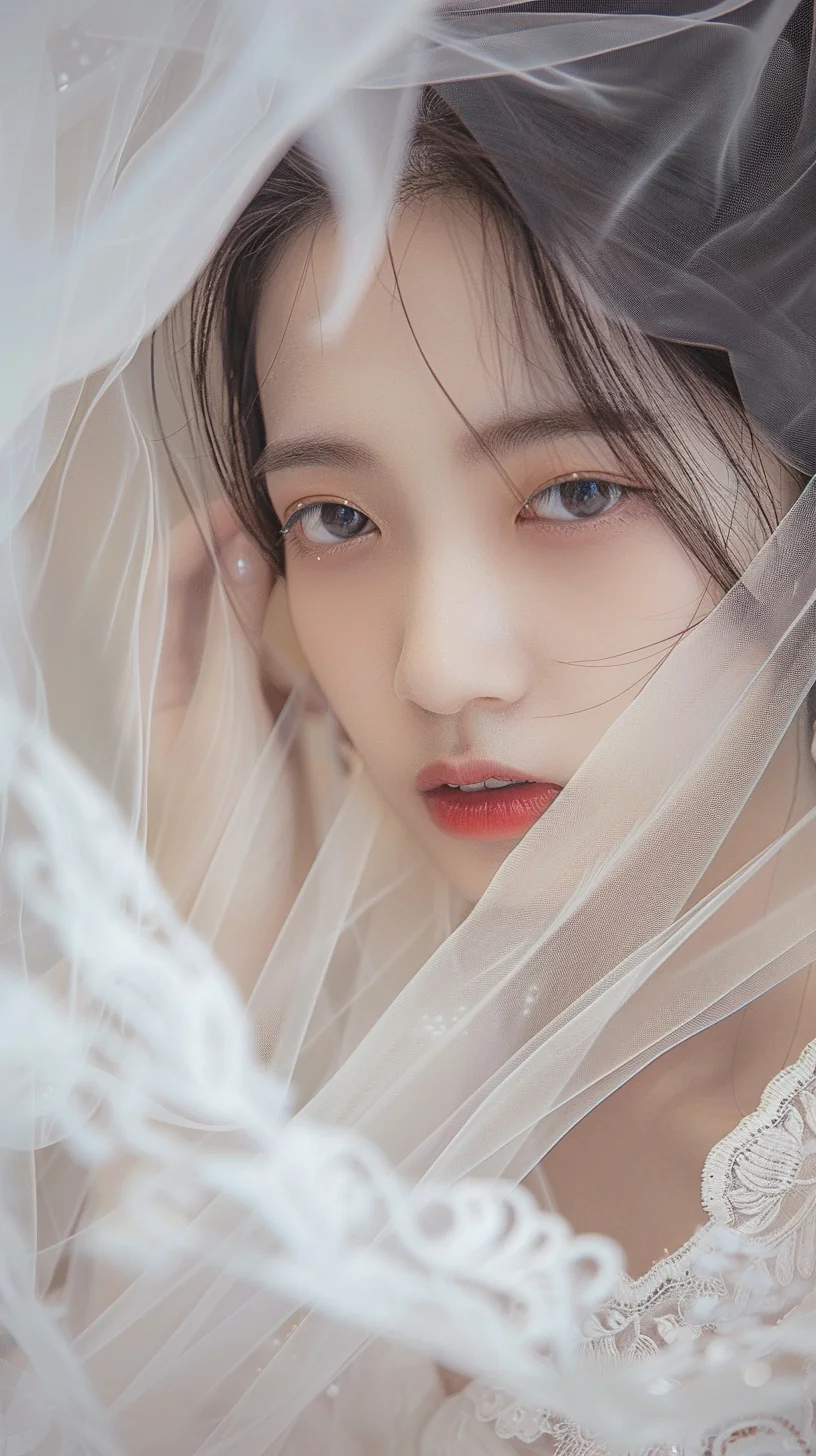 哇塞，薄纱遮面的美女，神秘又俏皮哟！！！