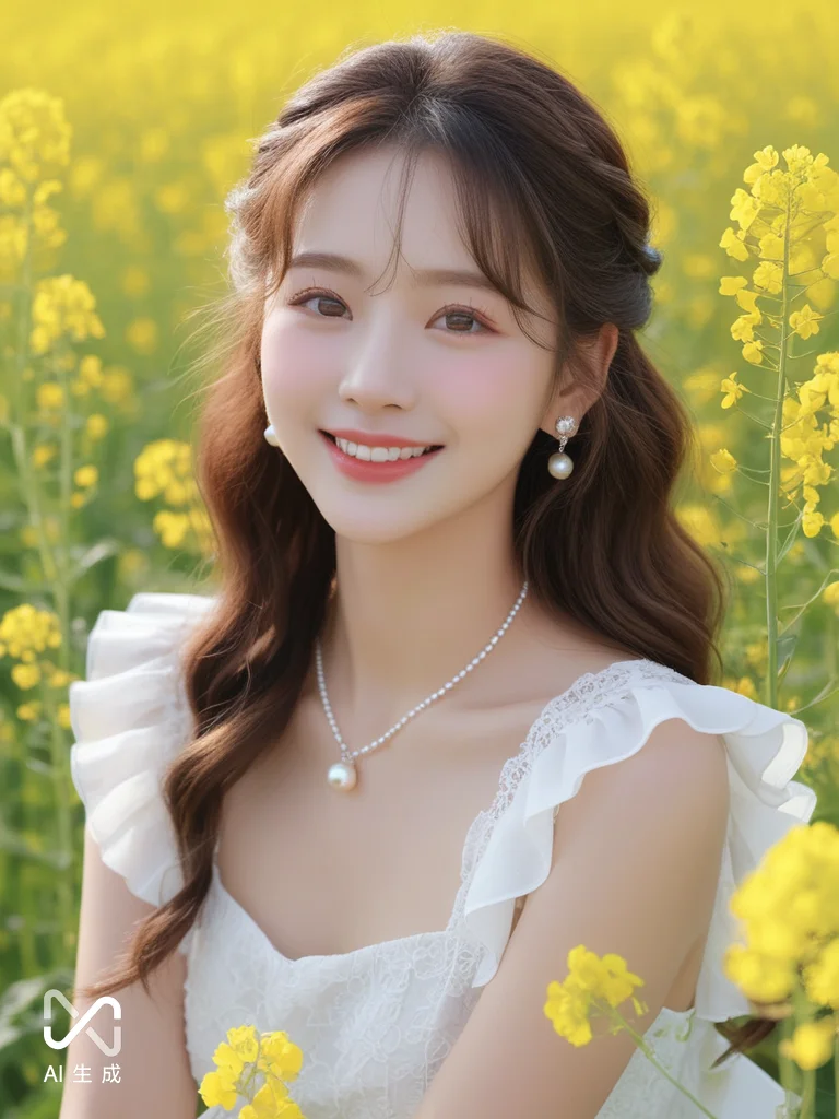 AI女生油菜花AI写真