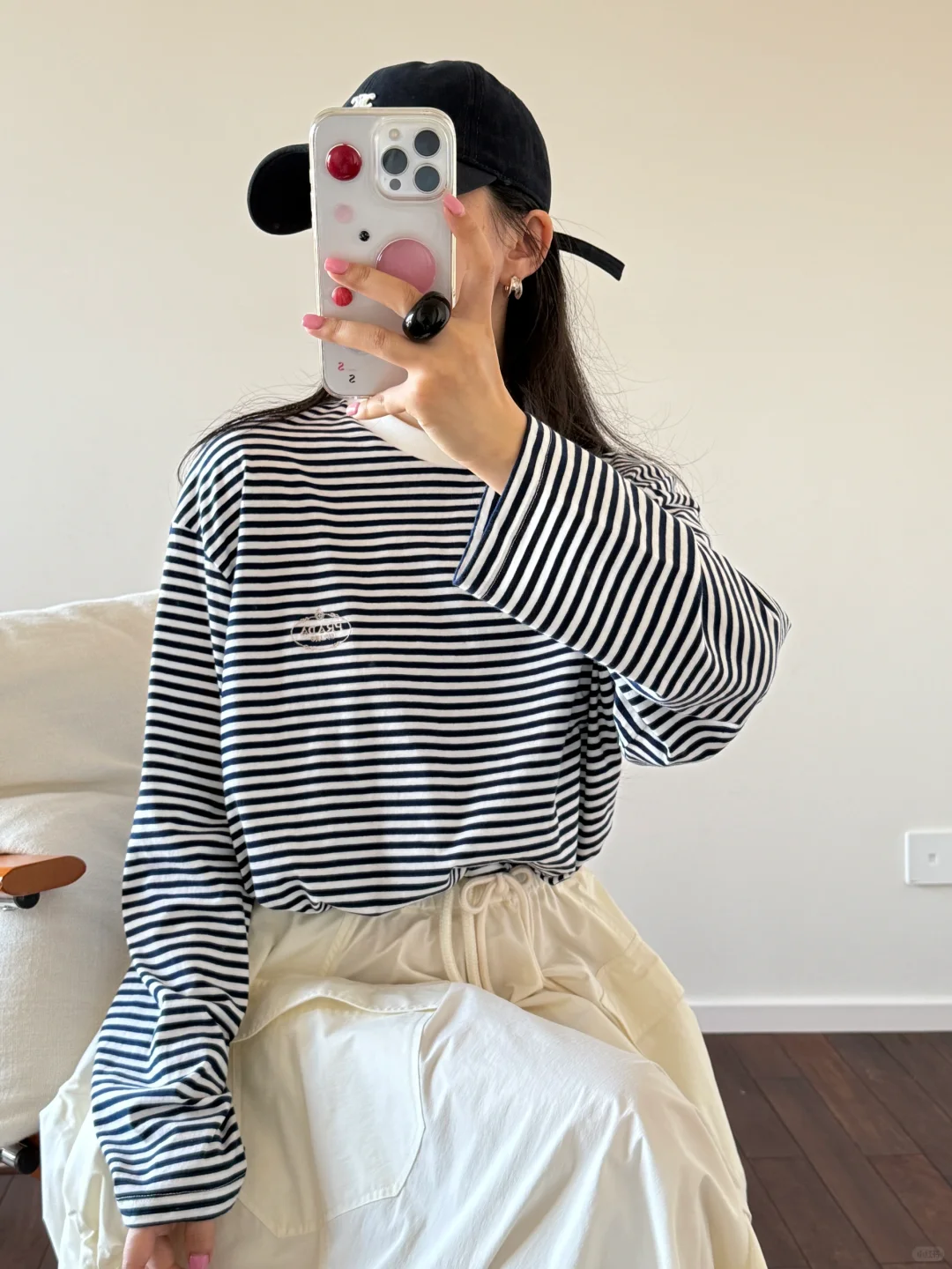 蓝白条纹和棒球帽的CP感绝了