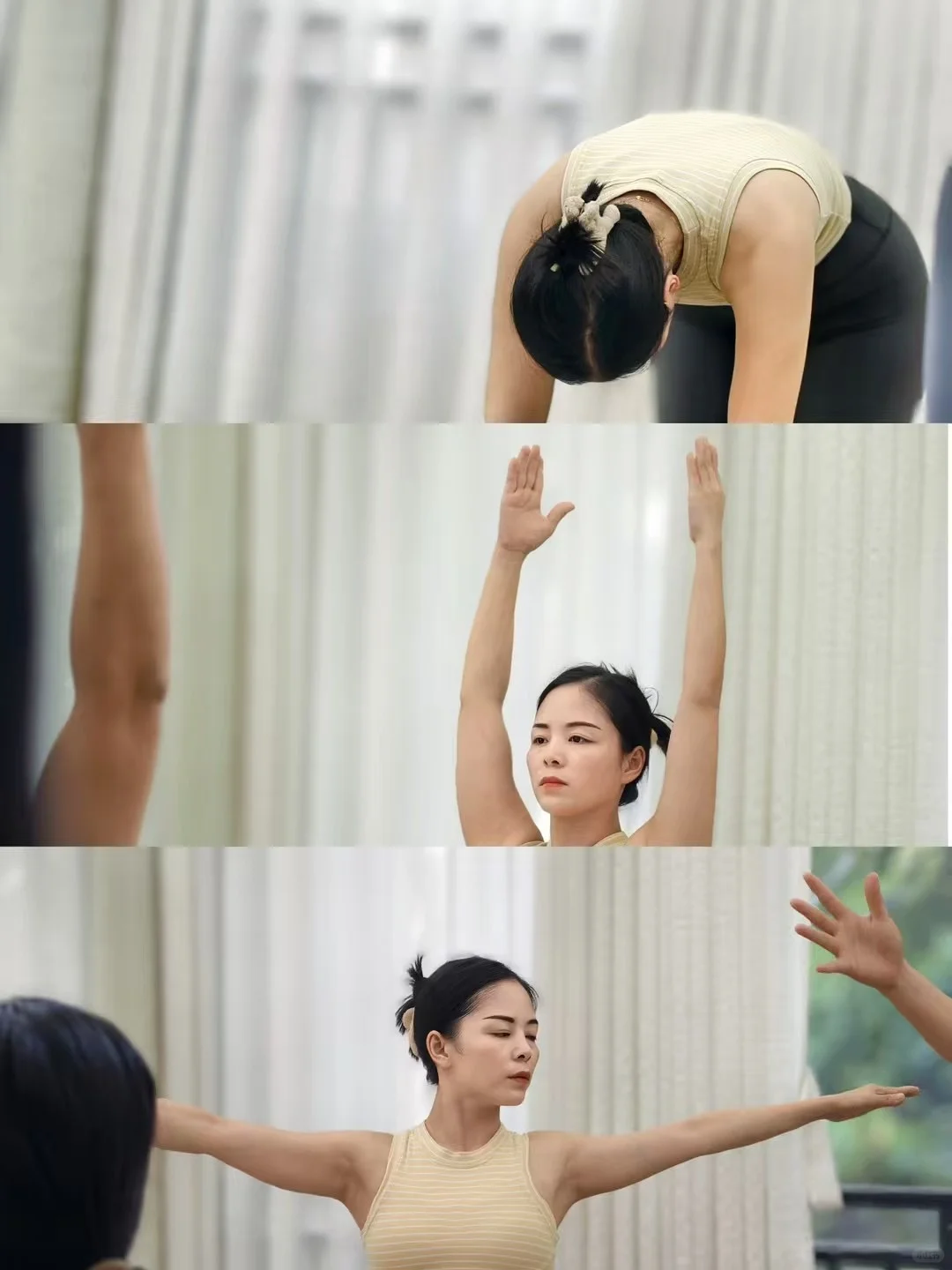 练习的瑜伽女孩👧