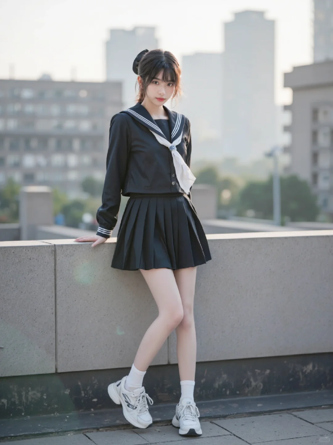 AI水手服女孩，今天依然很美😊😊😊