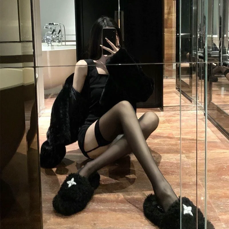 性感吊带袜👙纯欲白丝必备