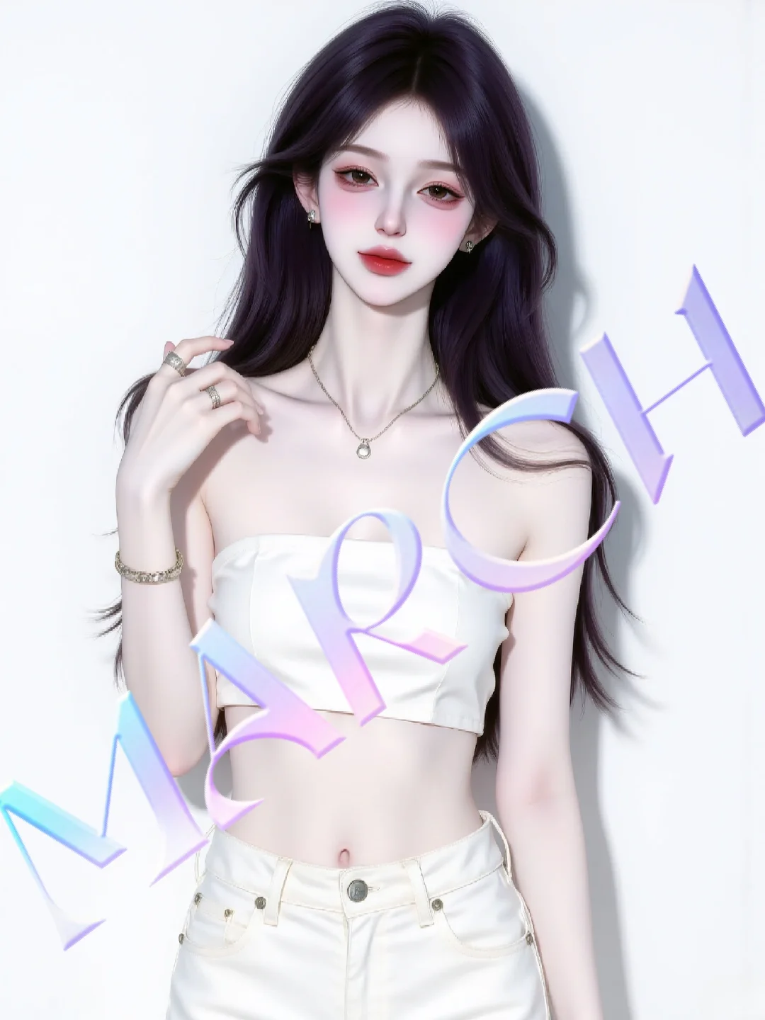 白底女头像‖浓颜系美女