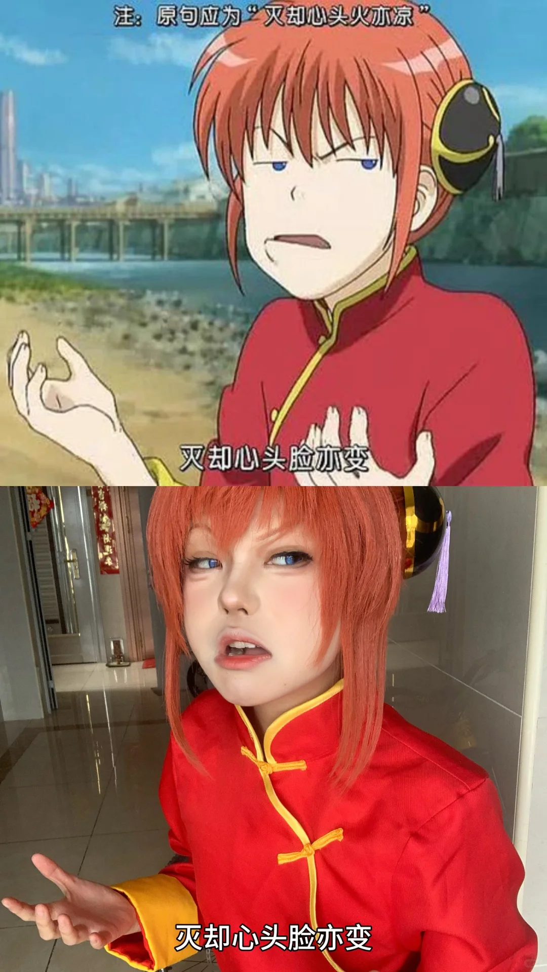 模仿乐乐的表情包