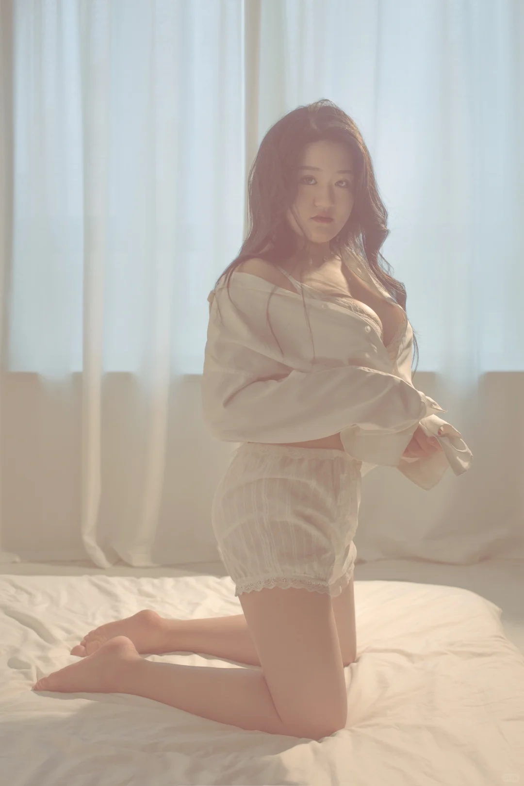 不敢发在朋友圈的写真~140斤女孩写真分享~