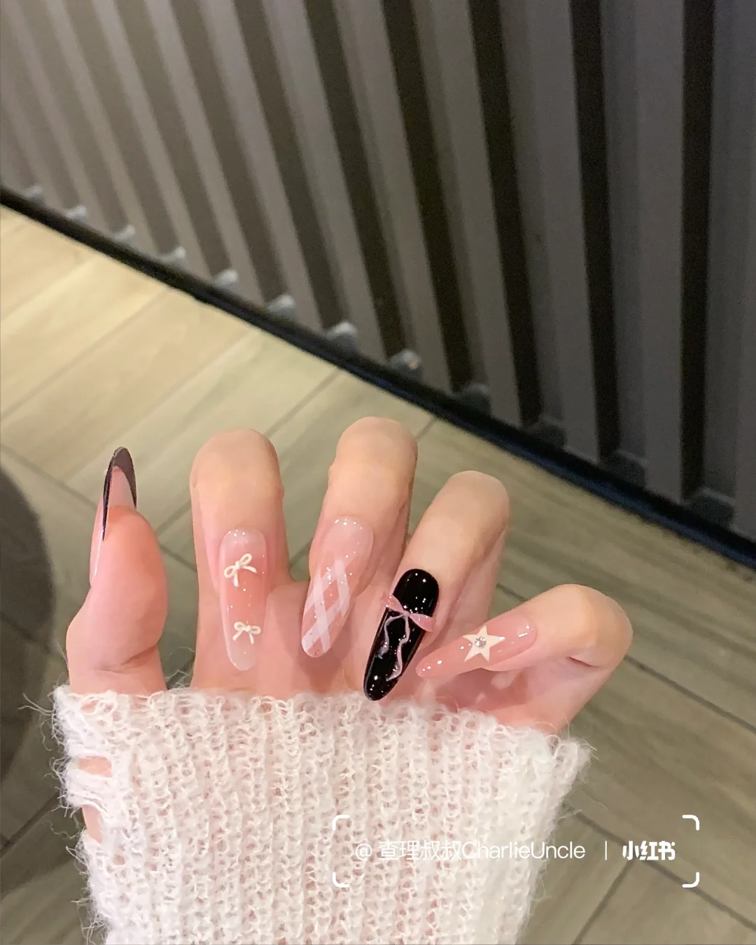 甜辣黑粉丨春夏美甲