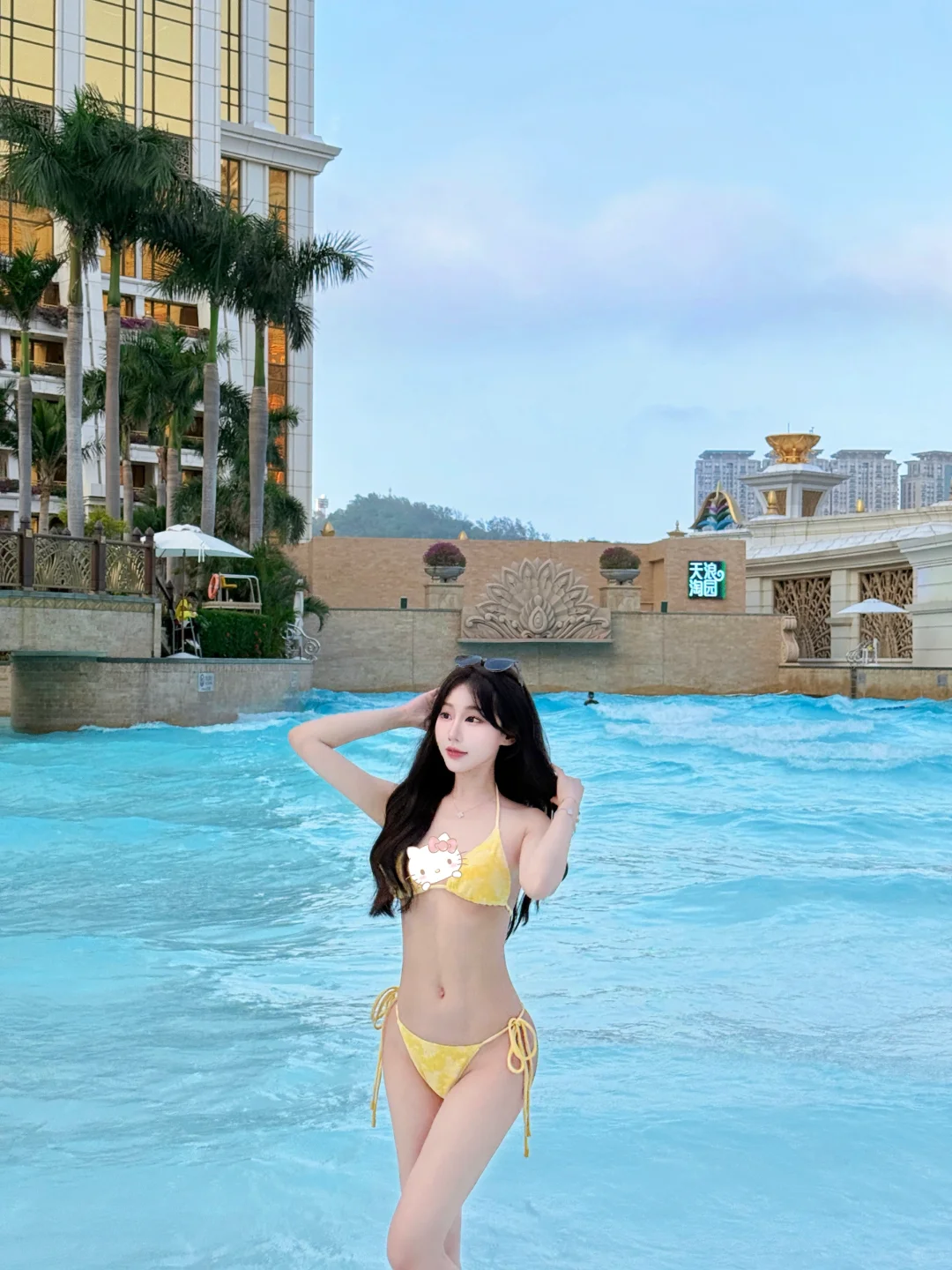 🌊🏝️泳池拍照！！