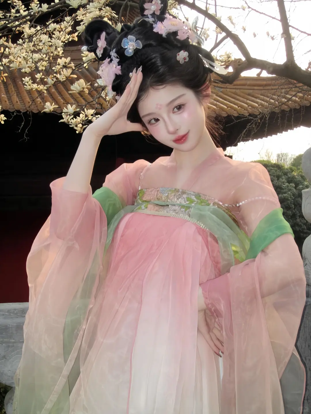 心动无数次的春日氛围感🌷清甜汉服妆造