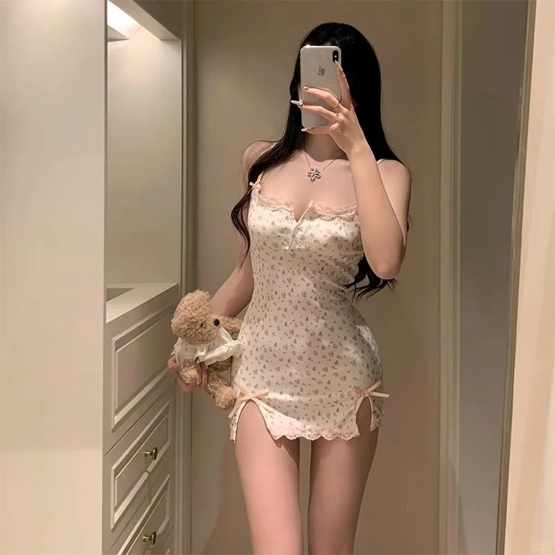🌙2025新款纯欲吊带睡裙✨