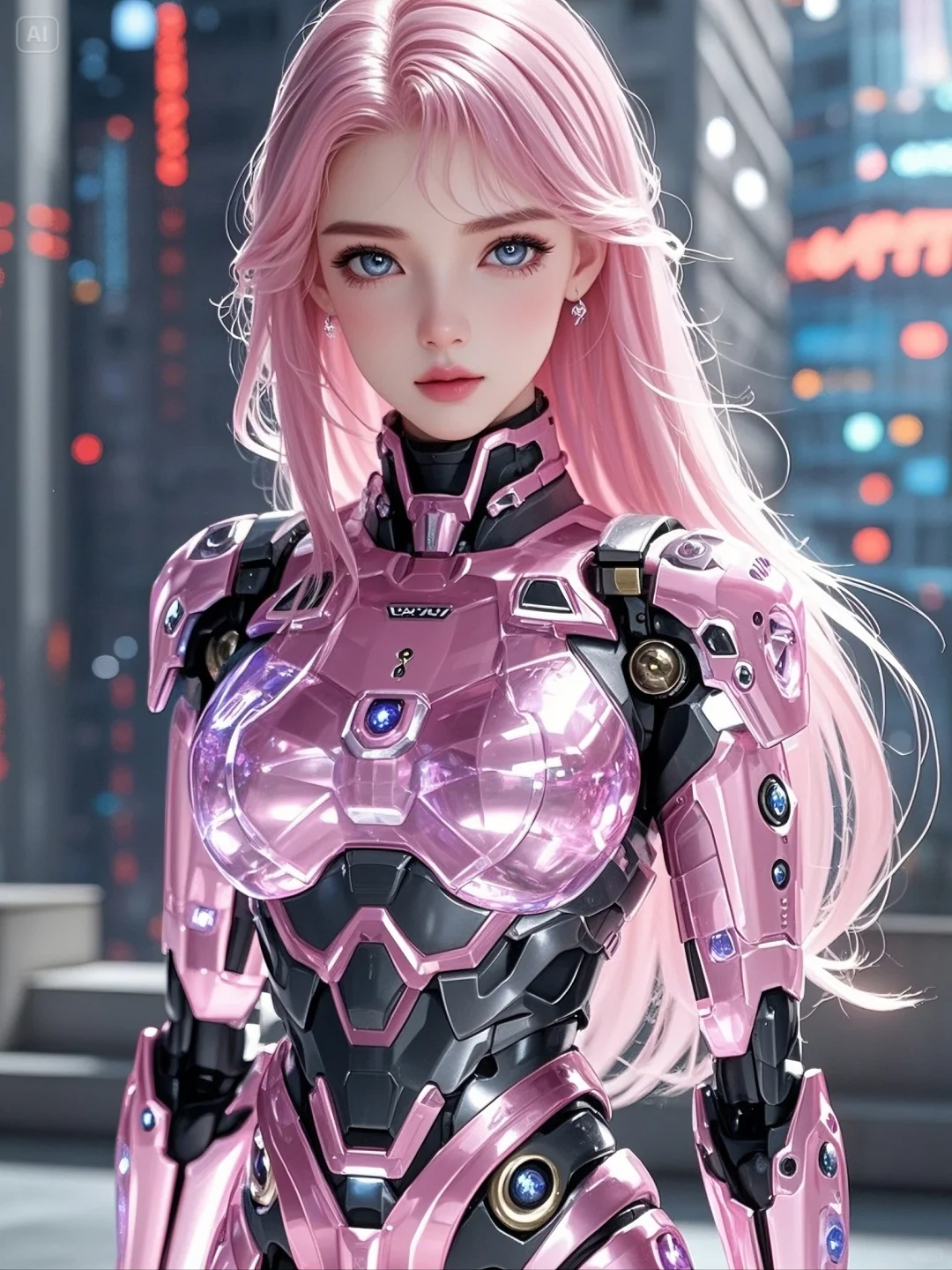 粉色机甲美少女你喜欢吗🥰