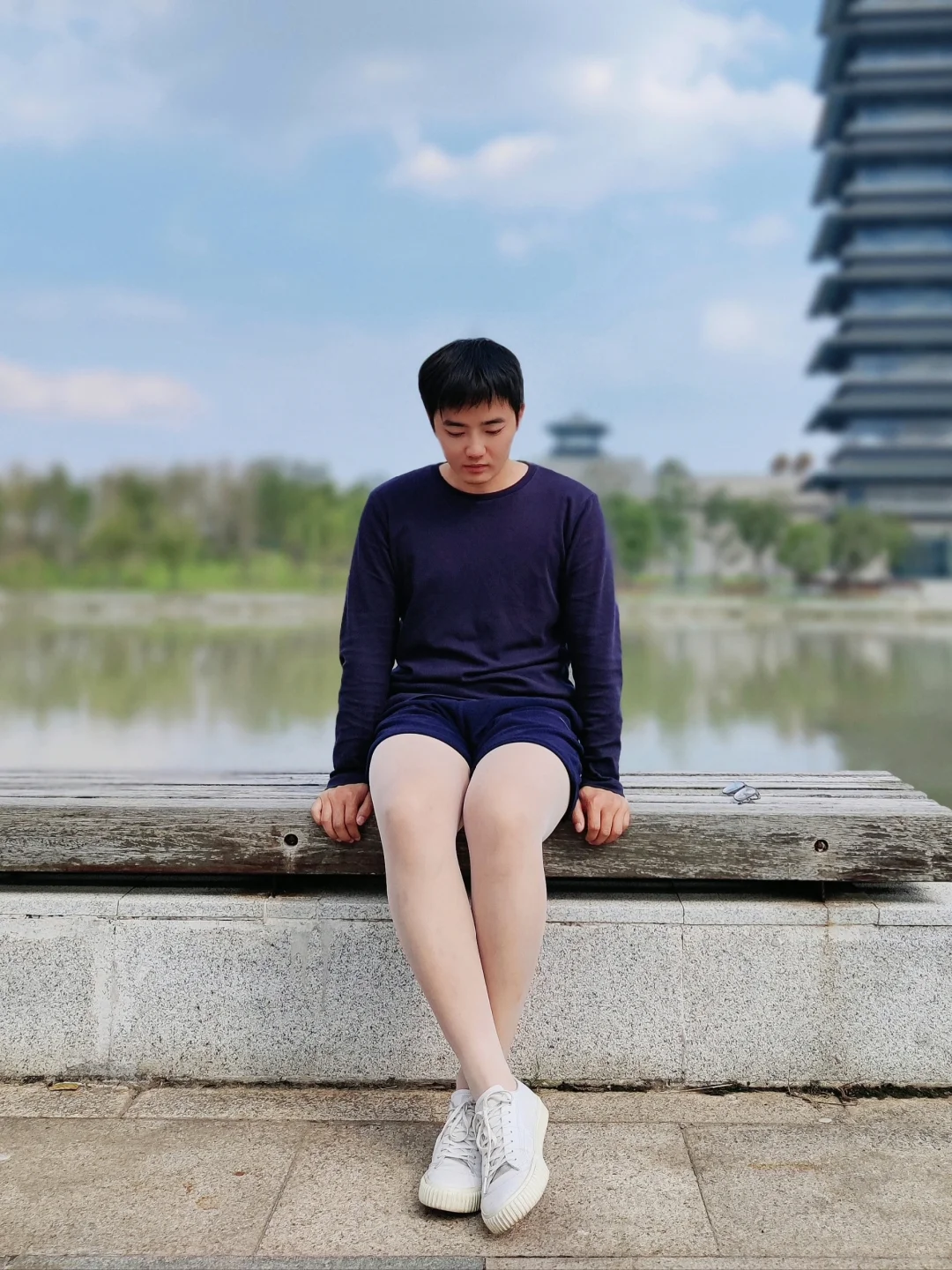 不同季节和体重下的白丝穿搭。