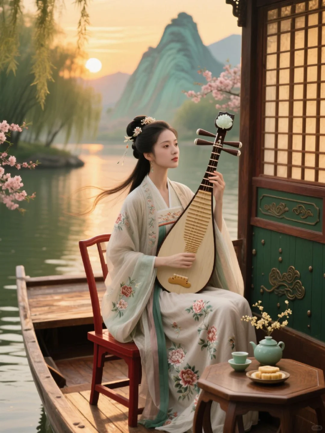 这是你想象中琵琶女的样子吗？🌿
