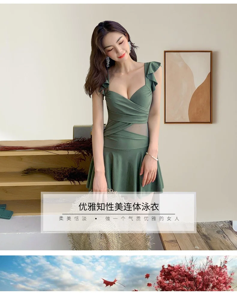 夏日必备👙纯欲风连体泳衣