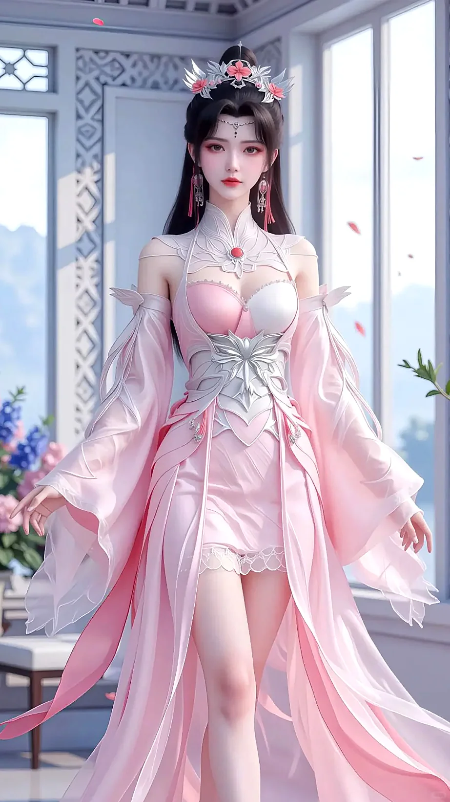 女神壁纸｜柳眉仙逆手机高清动漫壁纸AI美女
