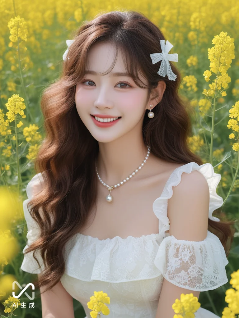 AI女生油菜花AI写真
