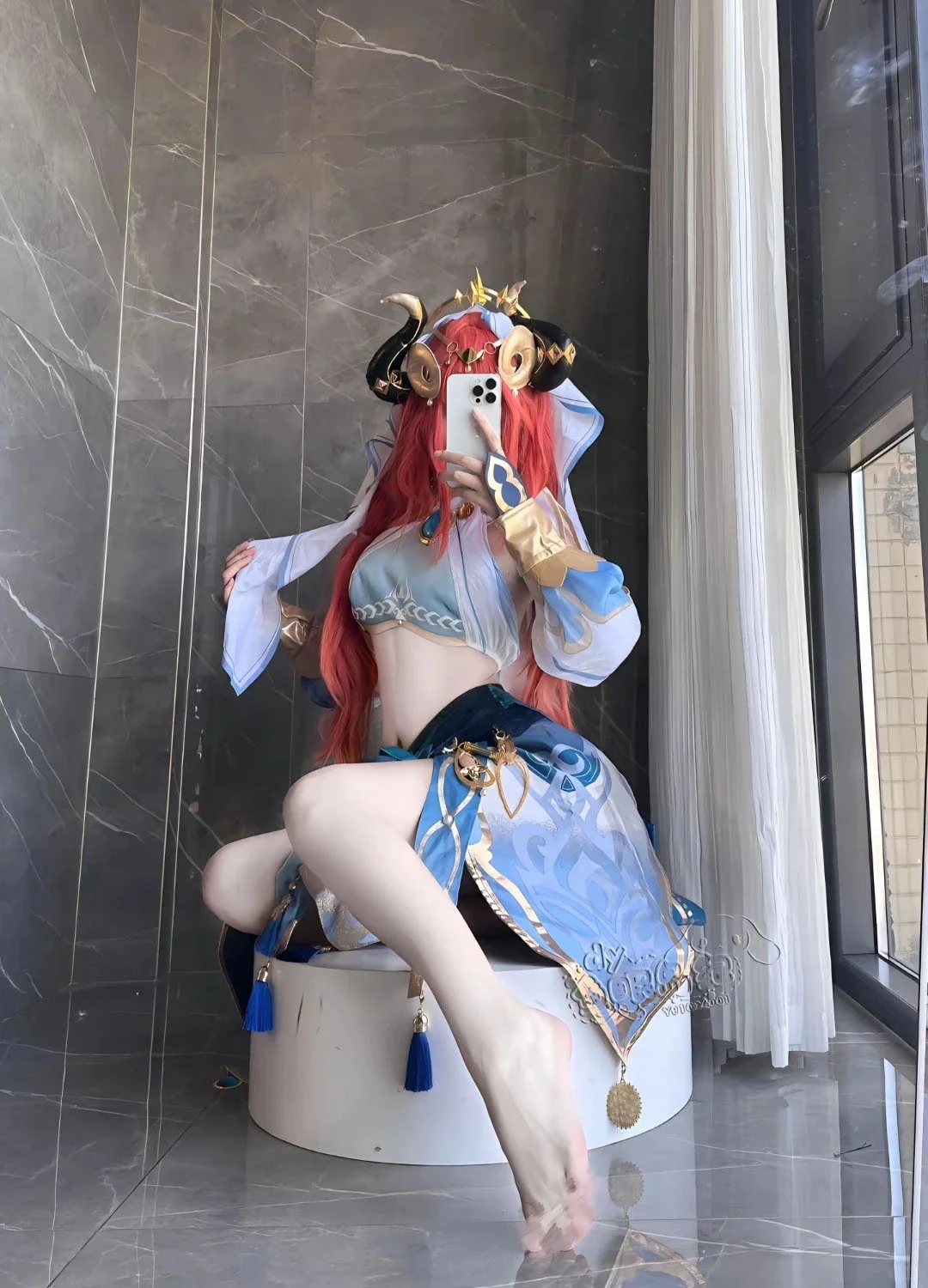 原神cos合集：白丝职业装刻晴超可爱！