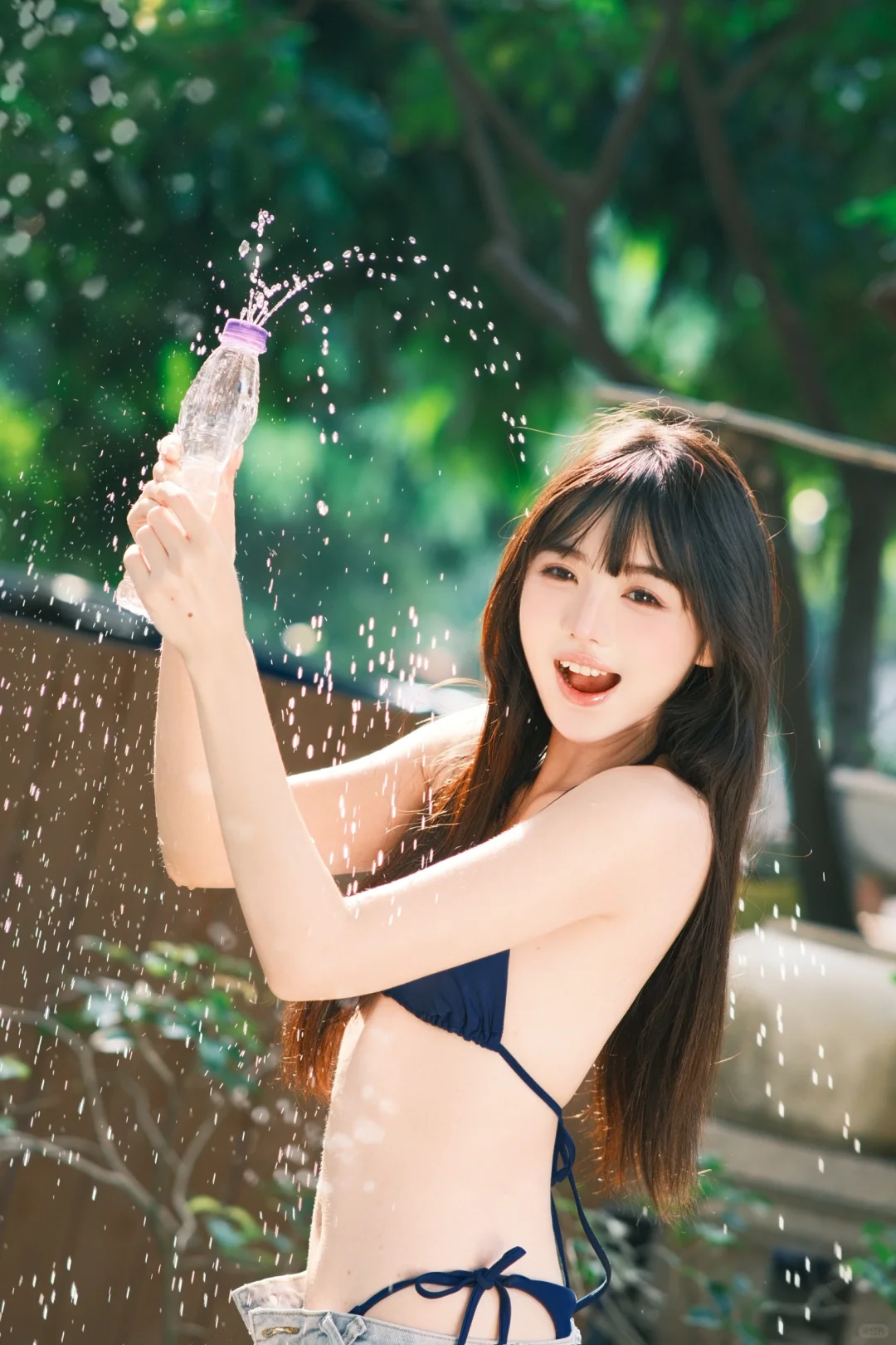 阳光明媚 还有水枪 buff叠满了