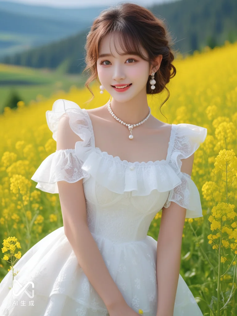 AI女生油菜花AI写真