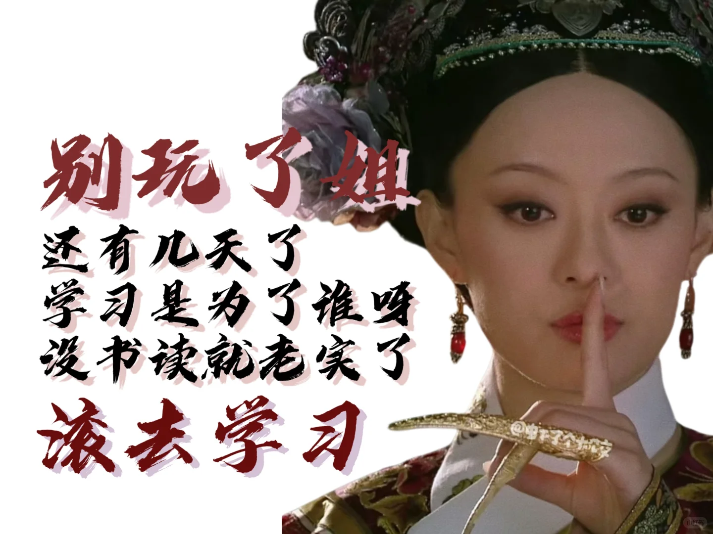 嬛嬛喊你去学习了