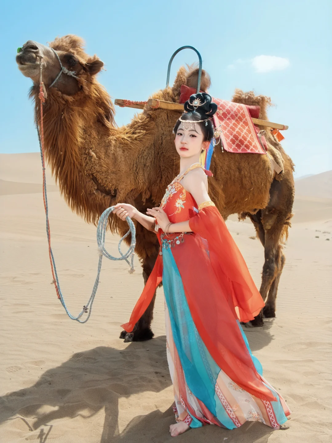 女鹅的飞天造型浅尝一下民族风情❤️