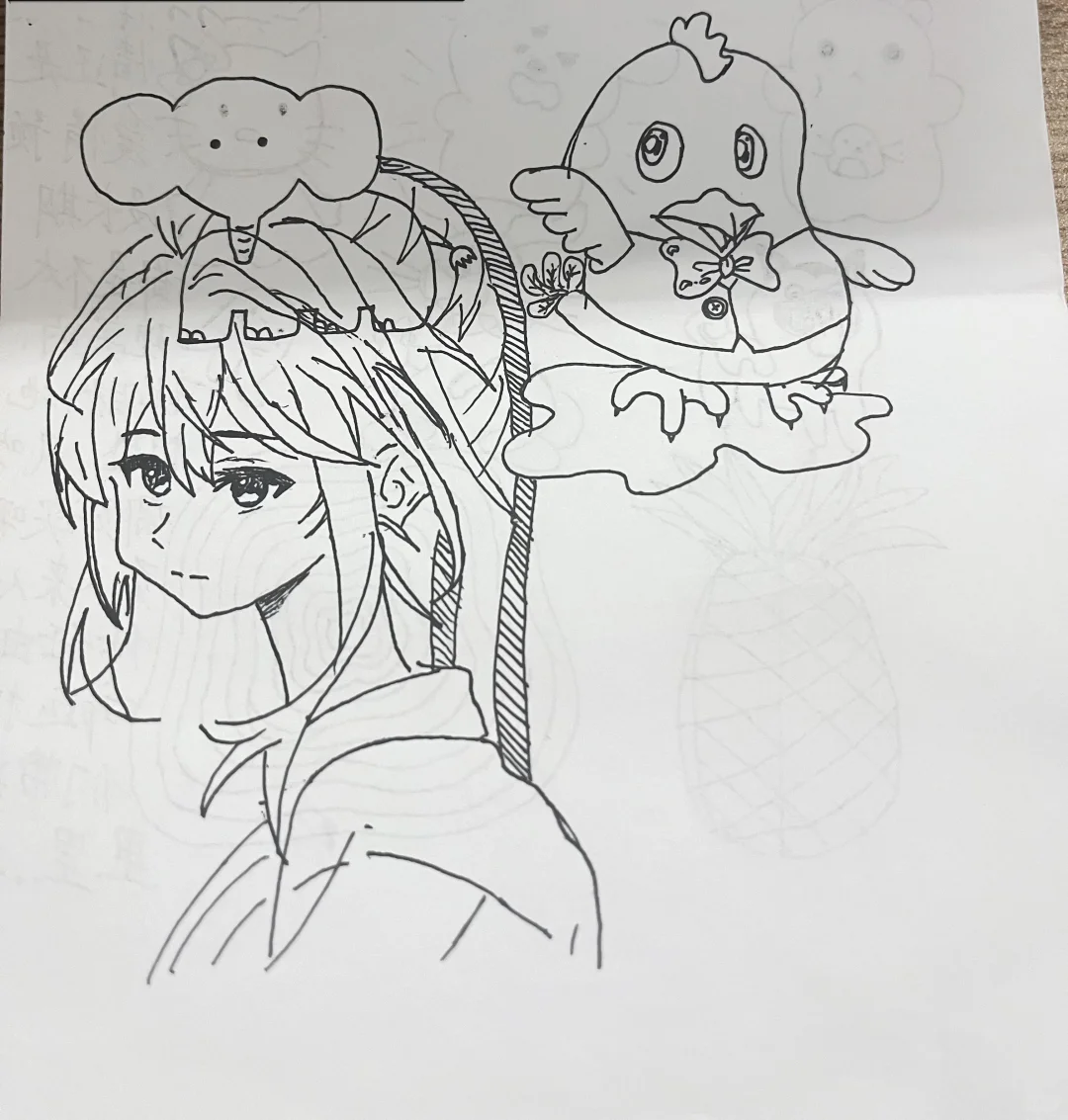 头戴小象的忧郁美少女？