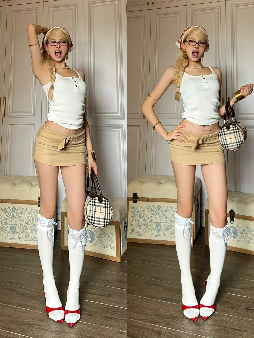 ⚽️ins美式复古｜美剧校园辣妹的一周穿搭