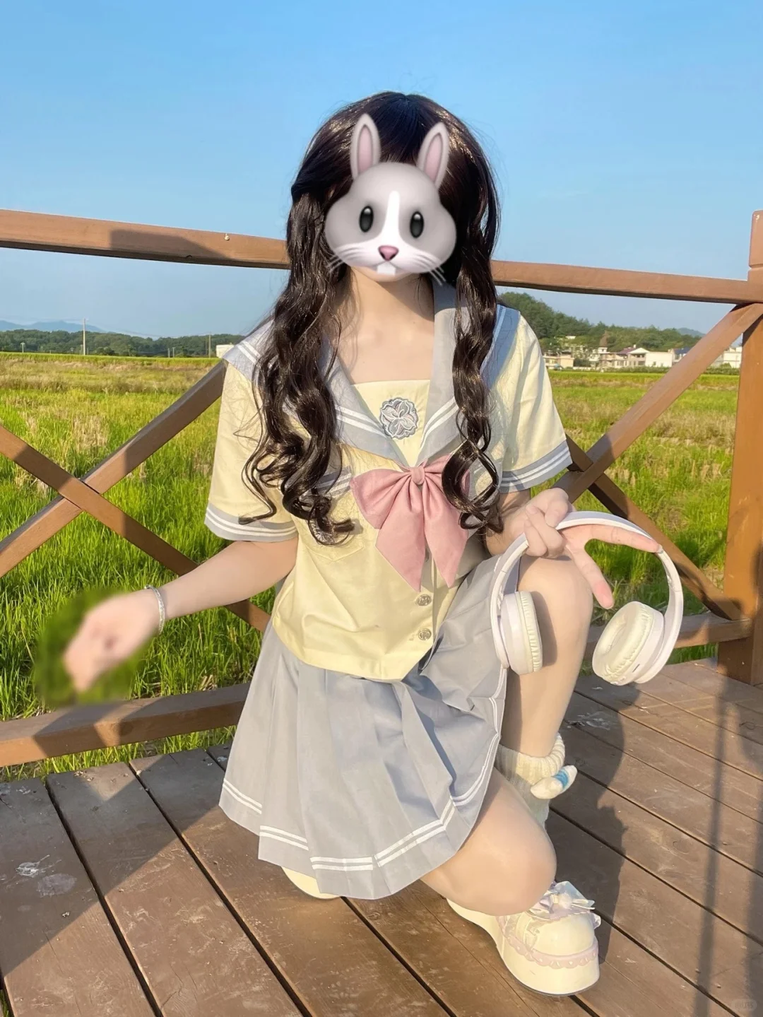 嘿嘿，今天的甜妹穿搭！好青春的感觉💕