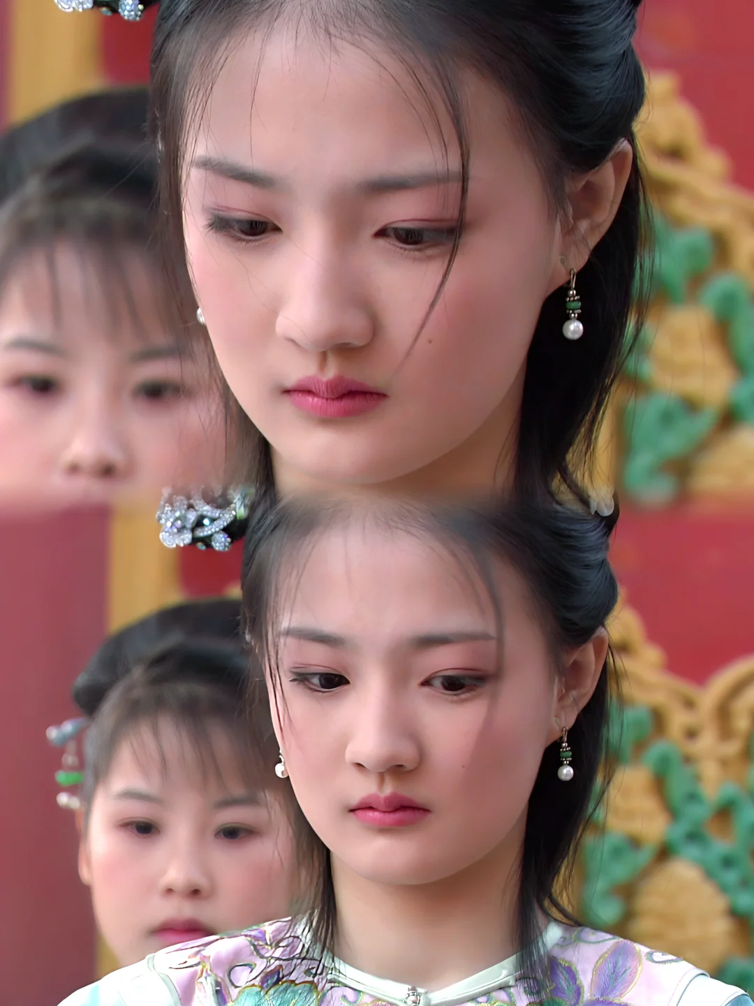 『衣柜』玉娆服饰盘点2️⃣水蓝绣花袄粉裙