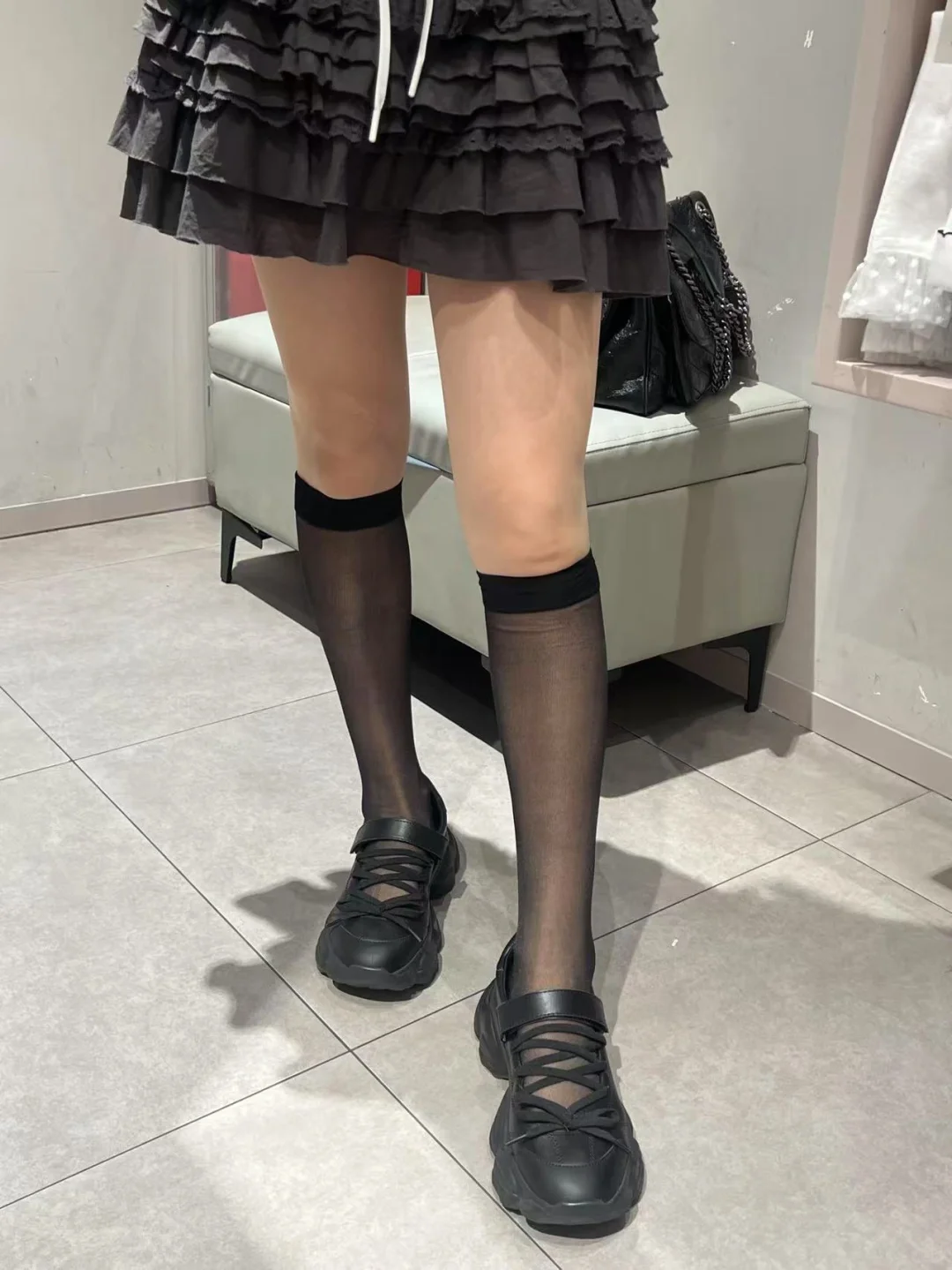 透肤膝下袜～夏天必备单品