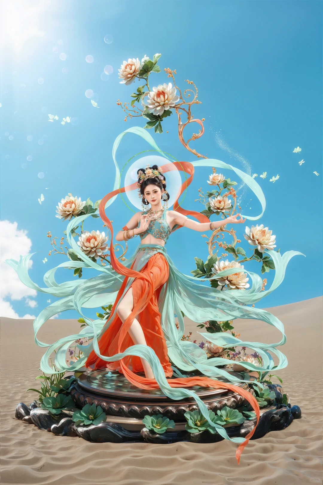 这样的敦煌飞天你们喜欢嘛