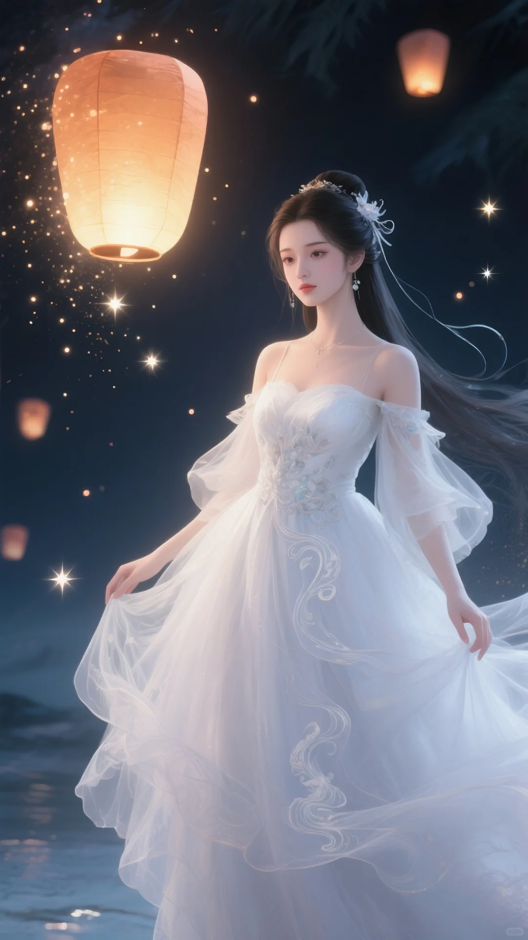 星夜望仙影｜仙娥披素袂 玉靥映流霞