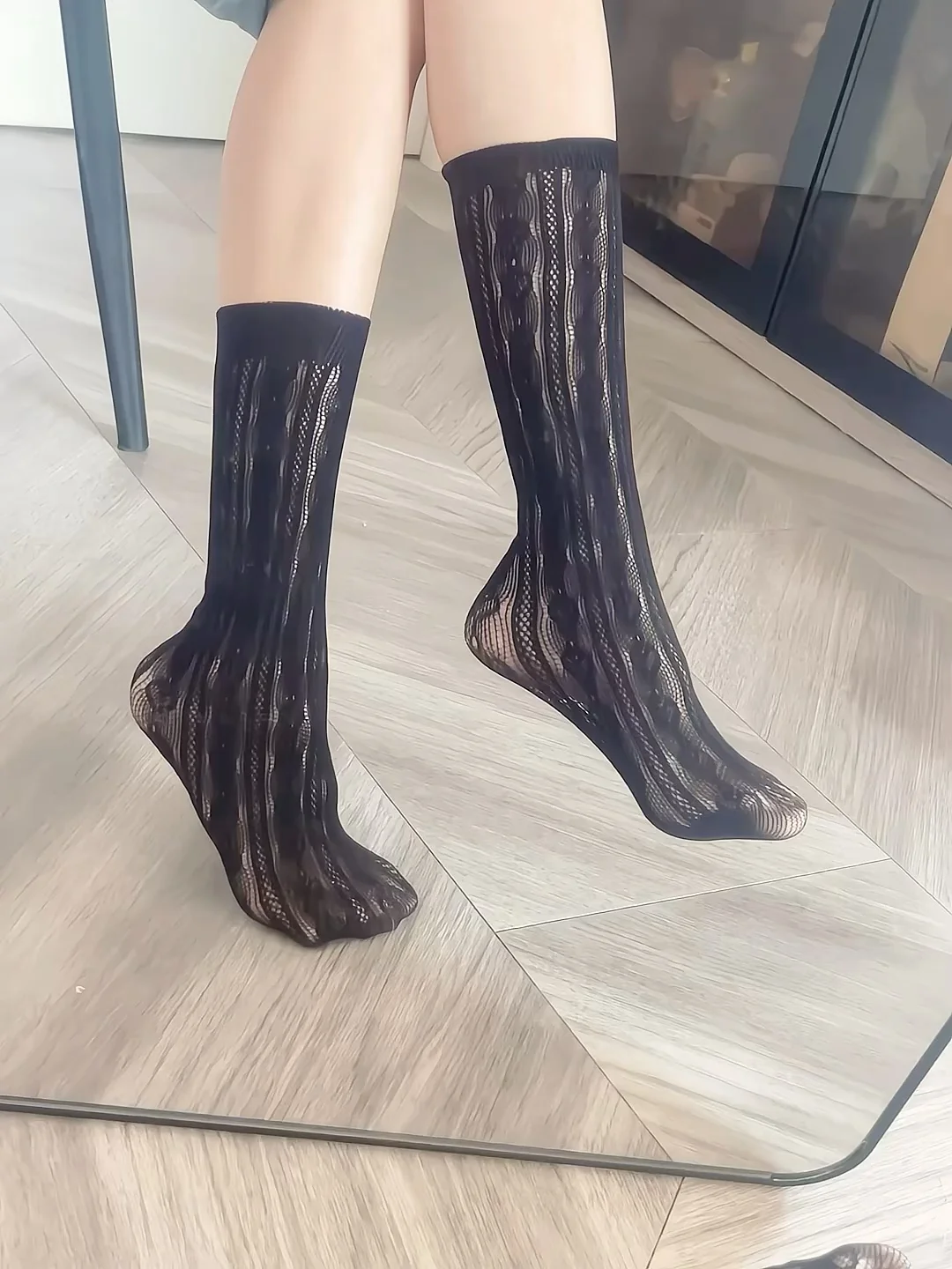 哦莫！拖鞋+短袜这都好看？有点少女了！