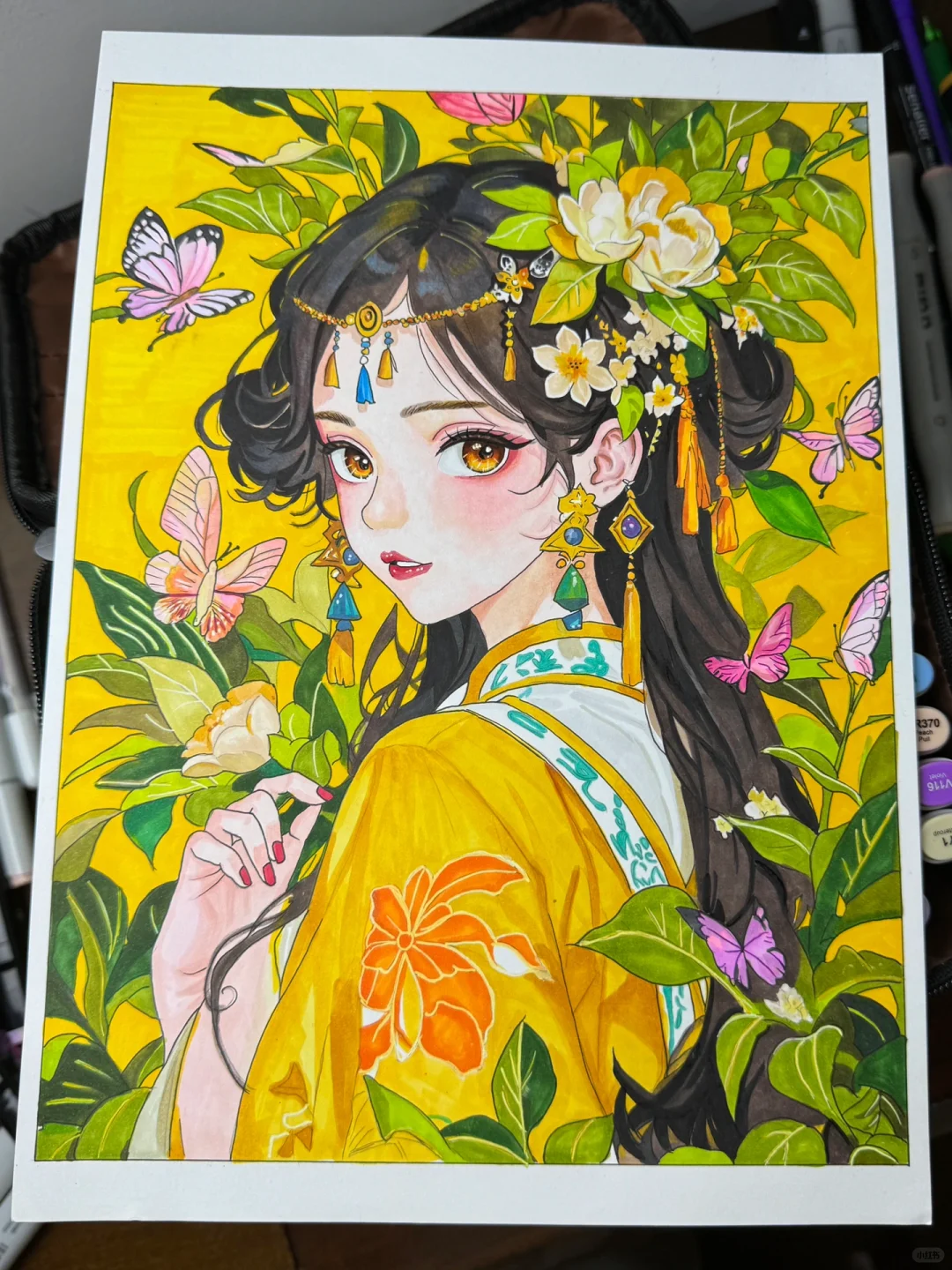古风少女临摹