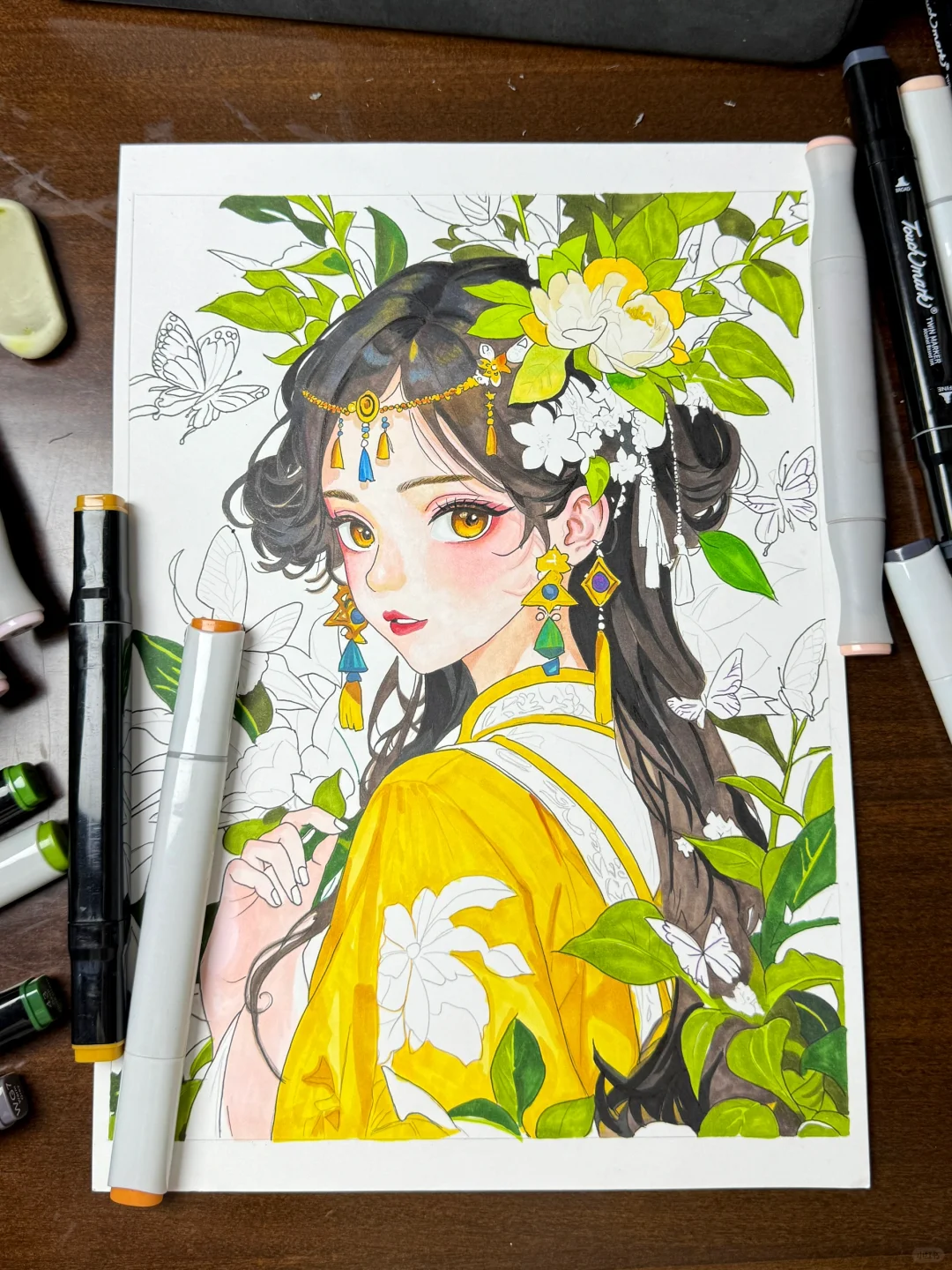 古风少女临摹