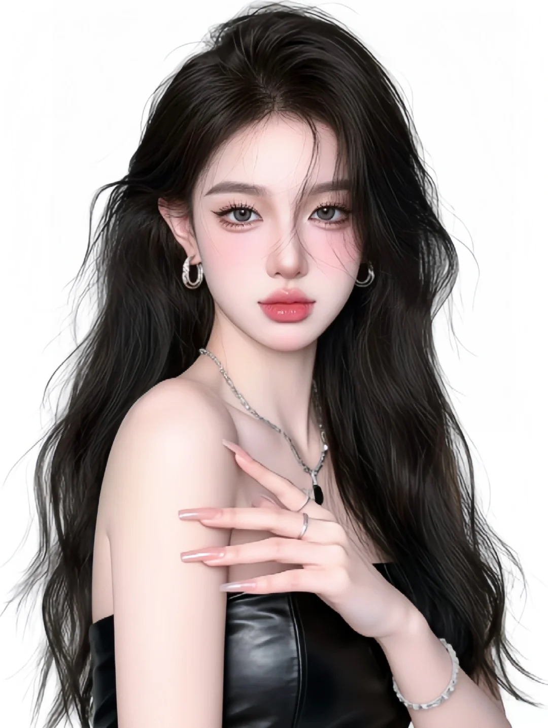 御姐风女头～白底