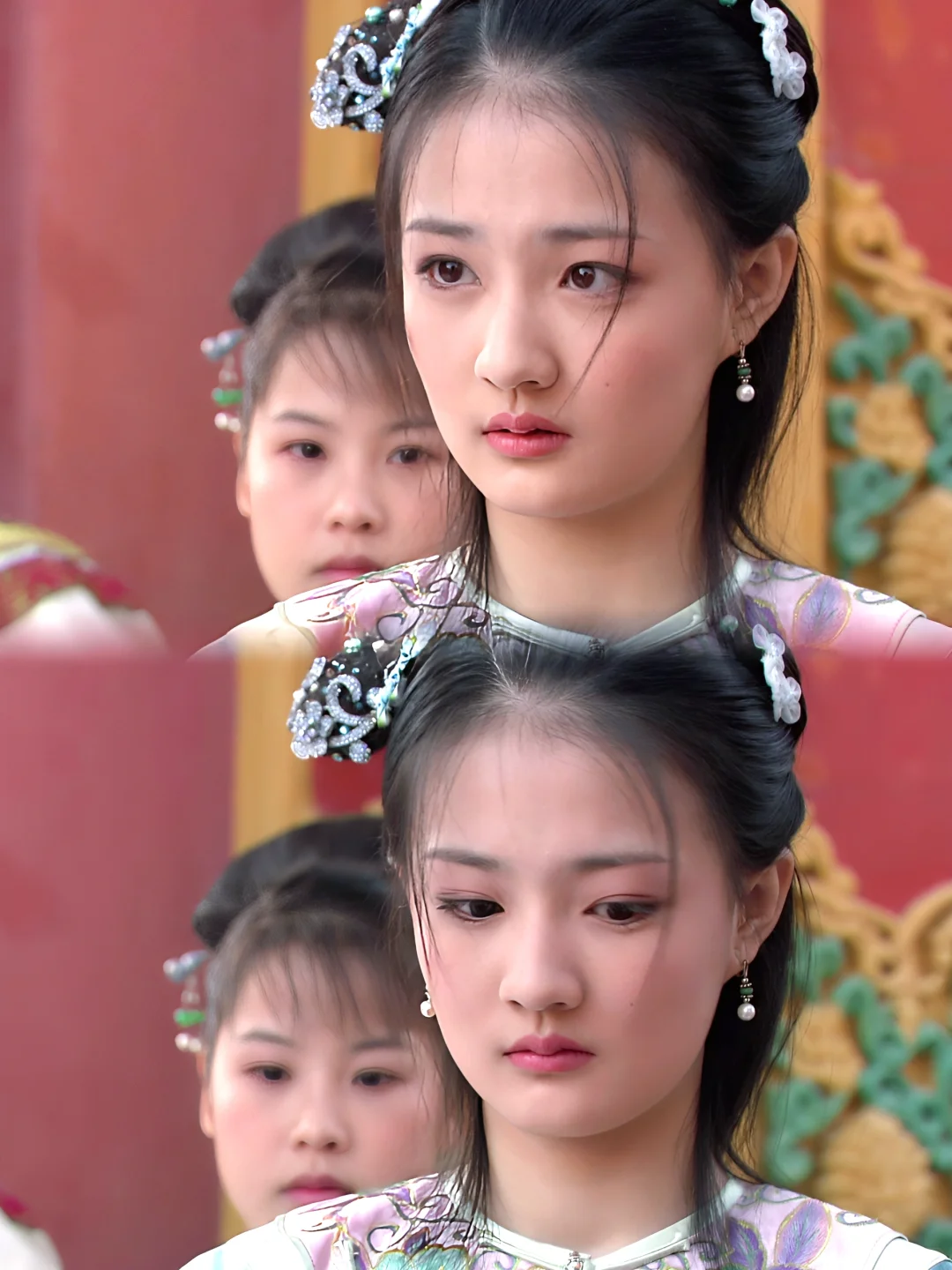『衣柜』玉娆服饰盘点2️⃣水蓝绣花袄粉裙
