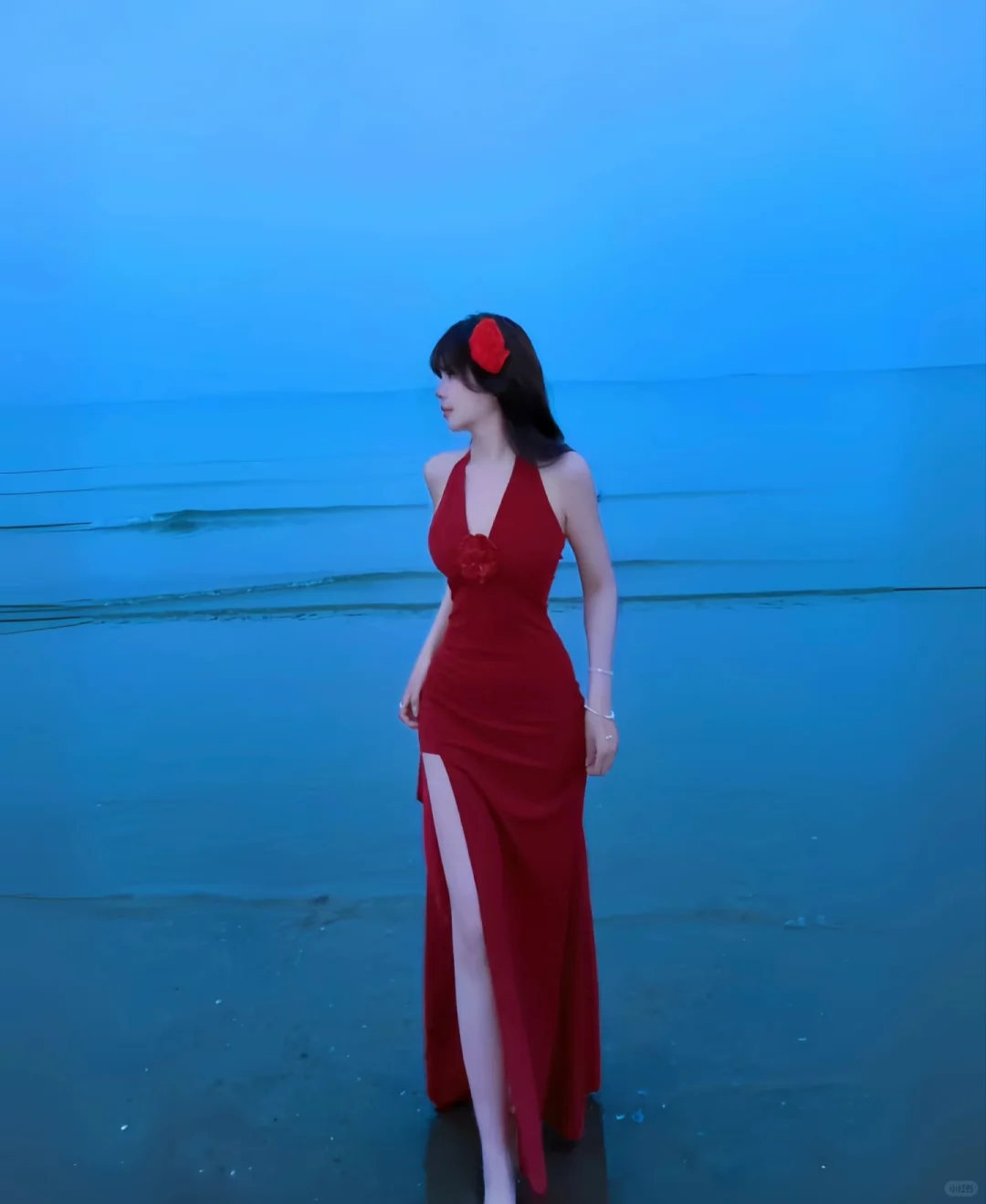 有没有女摄想拍海边红裙，滴滴我